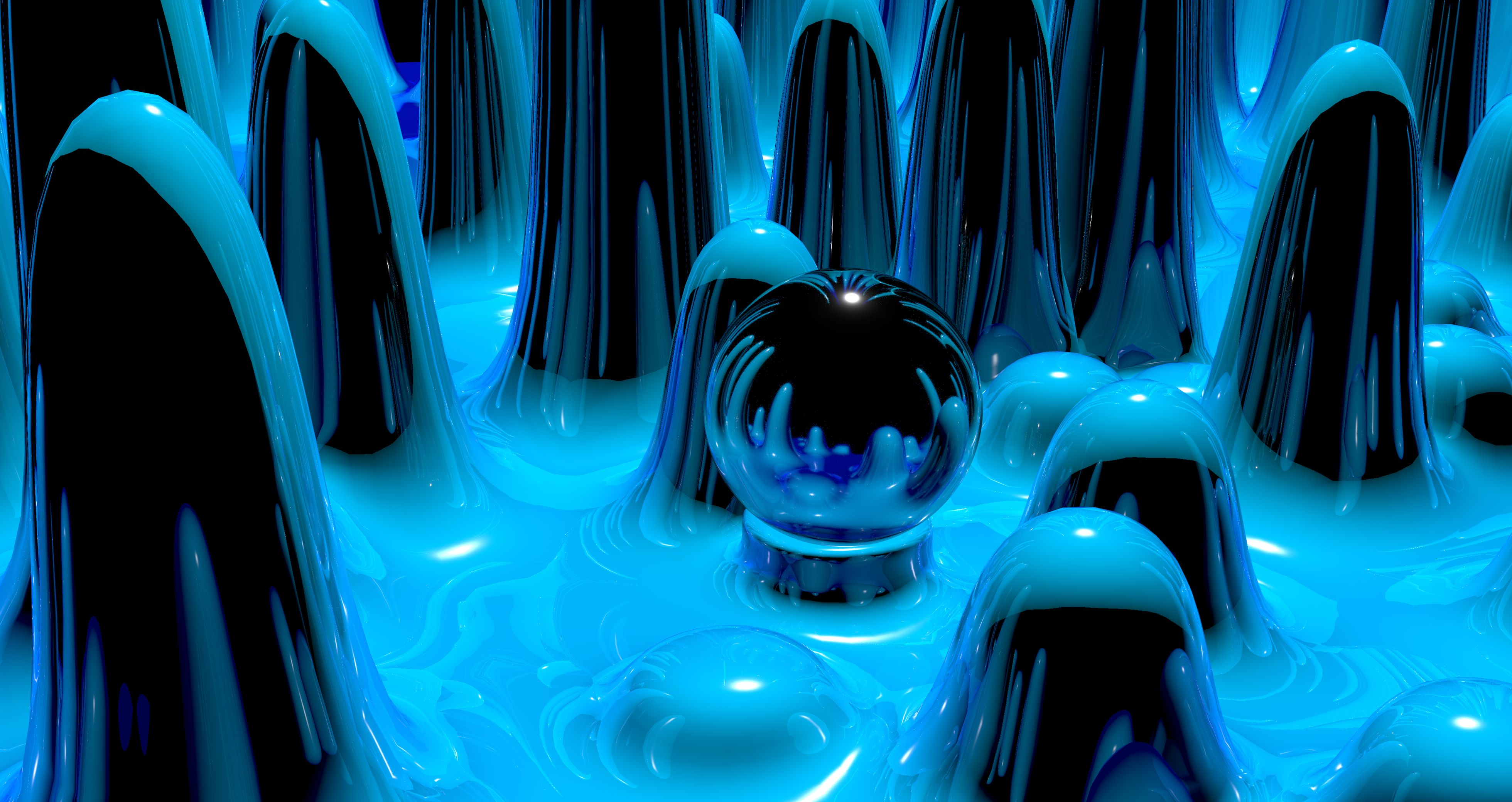 Download mobile wallpaper Abstract, Reflection, 3D, Sphere, Cgi for free.