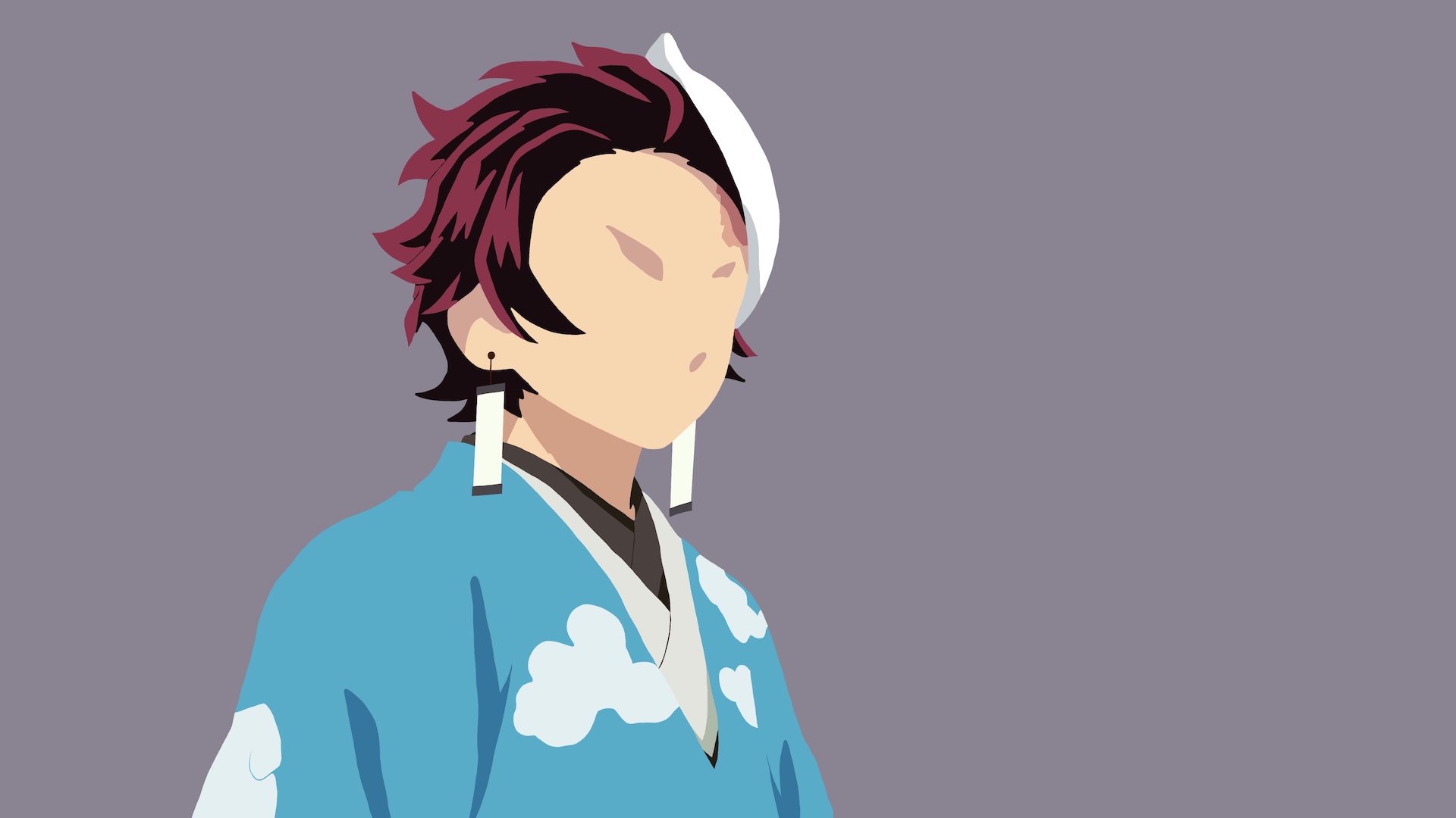 Handy-Wallpaper Minimalistisch, Animes, Demon Slayer, Tanjiro Kamado kostenlos herunterladen.