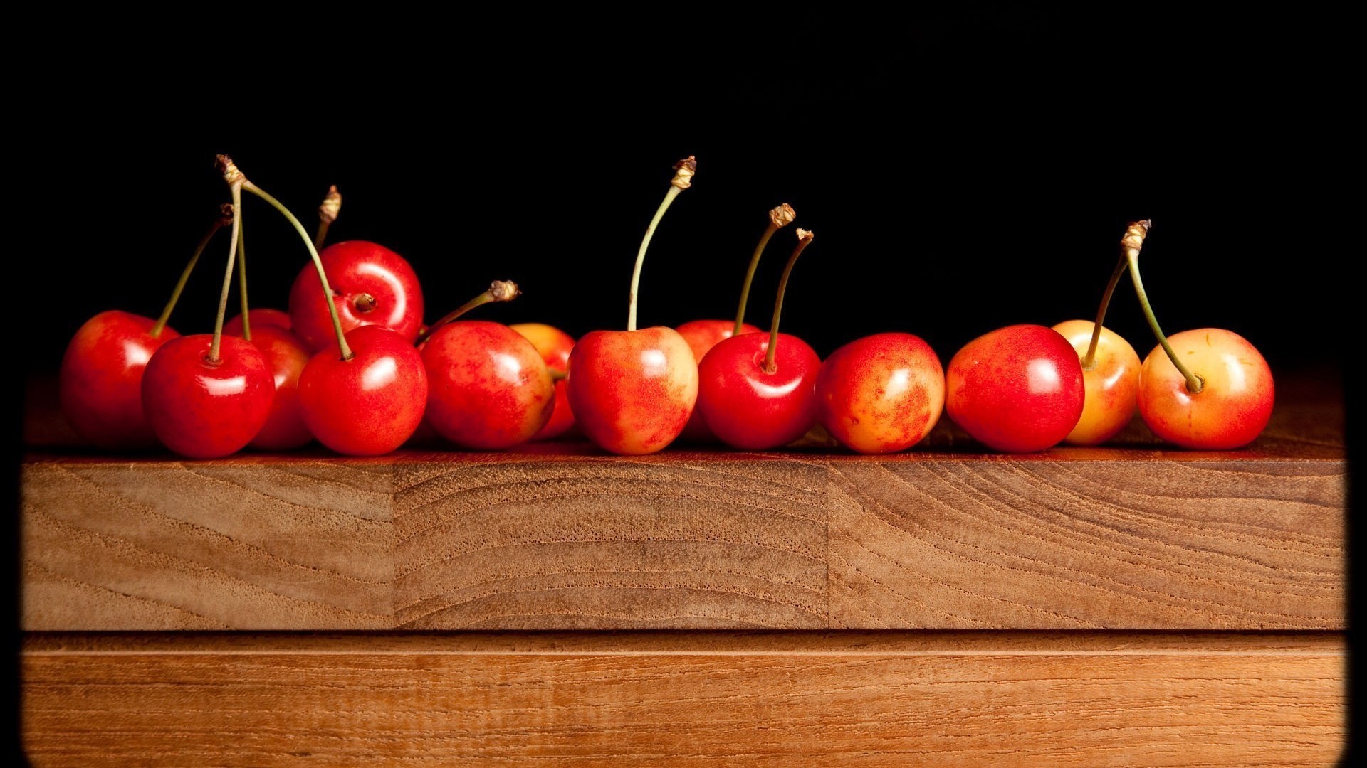 Download mobile wallpaper Fruits, Food, Cherry, Wood, Fruit for free.