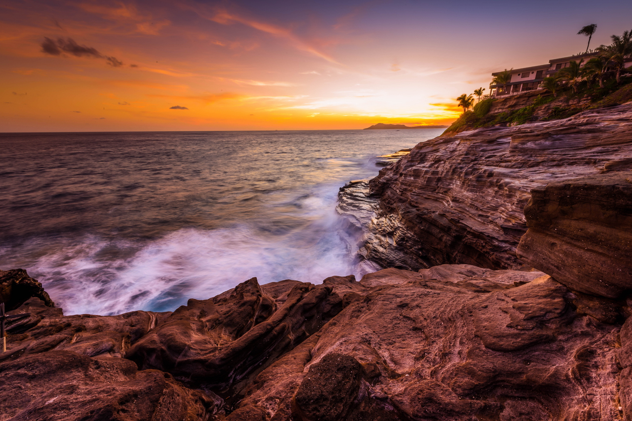 Descarga gratis la imagen Mar, Horizonte, Costa, Océano, Tierra, Fotografía, Atardecer en el escritorio de tu PC