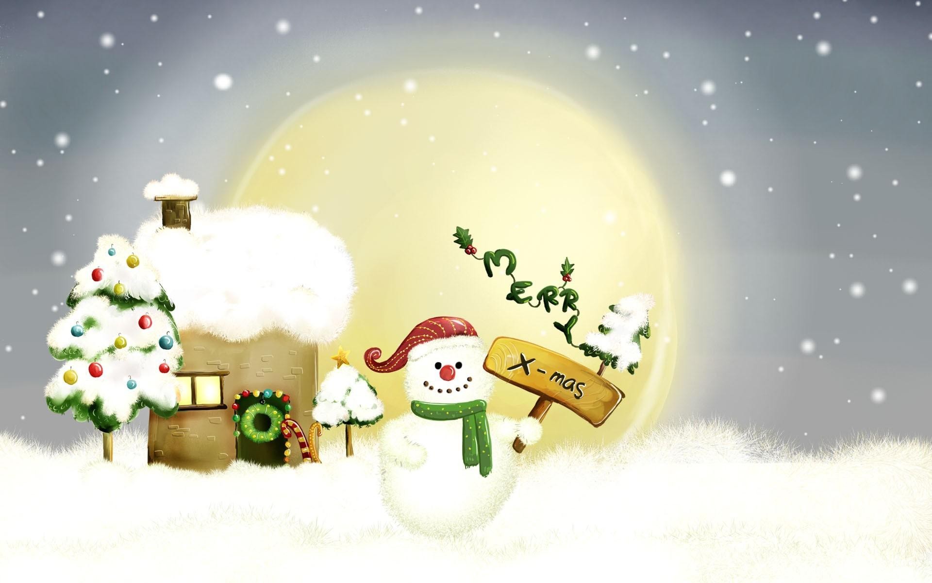 Free download wallpaper Snowman, Christmas, Holiday on your PC desktop