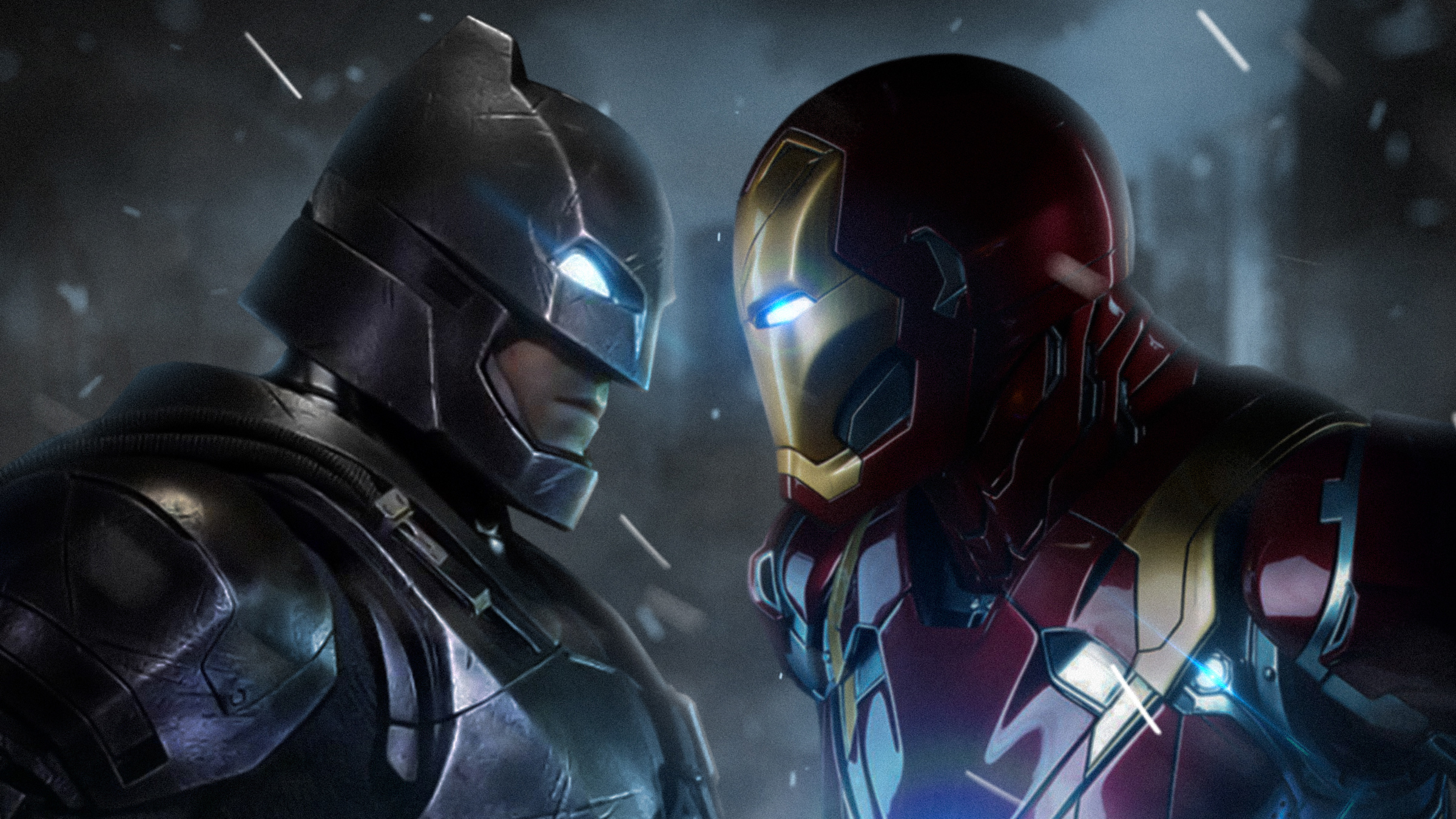 Download mobile wallpaper Batman, Iron Man, Crossover, Movie for free.