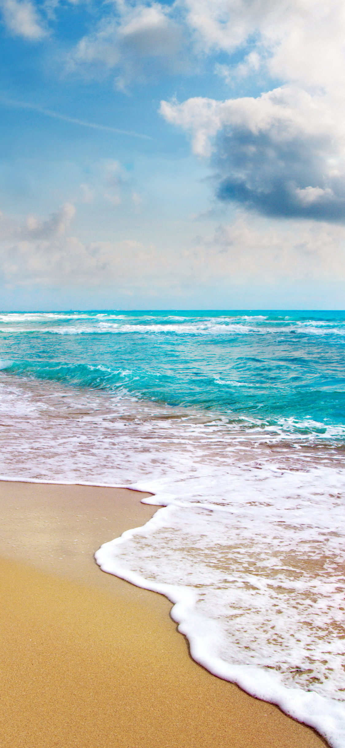 Download mobile wallpaper Sea, Beach, Horizon, Coast, Ocean, Earth for free.