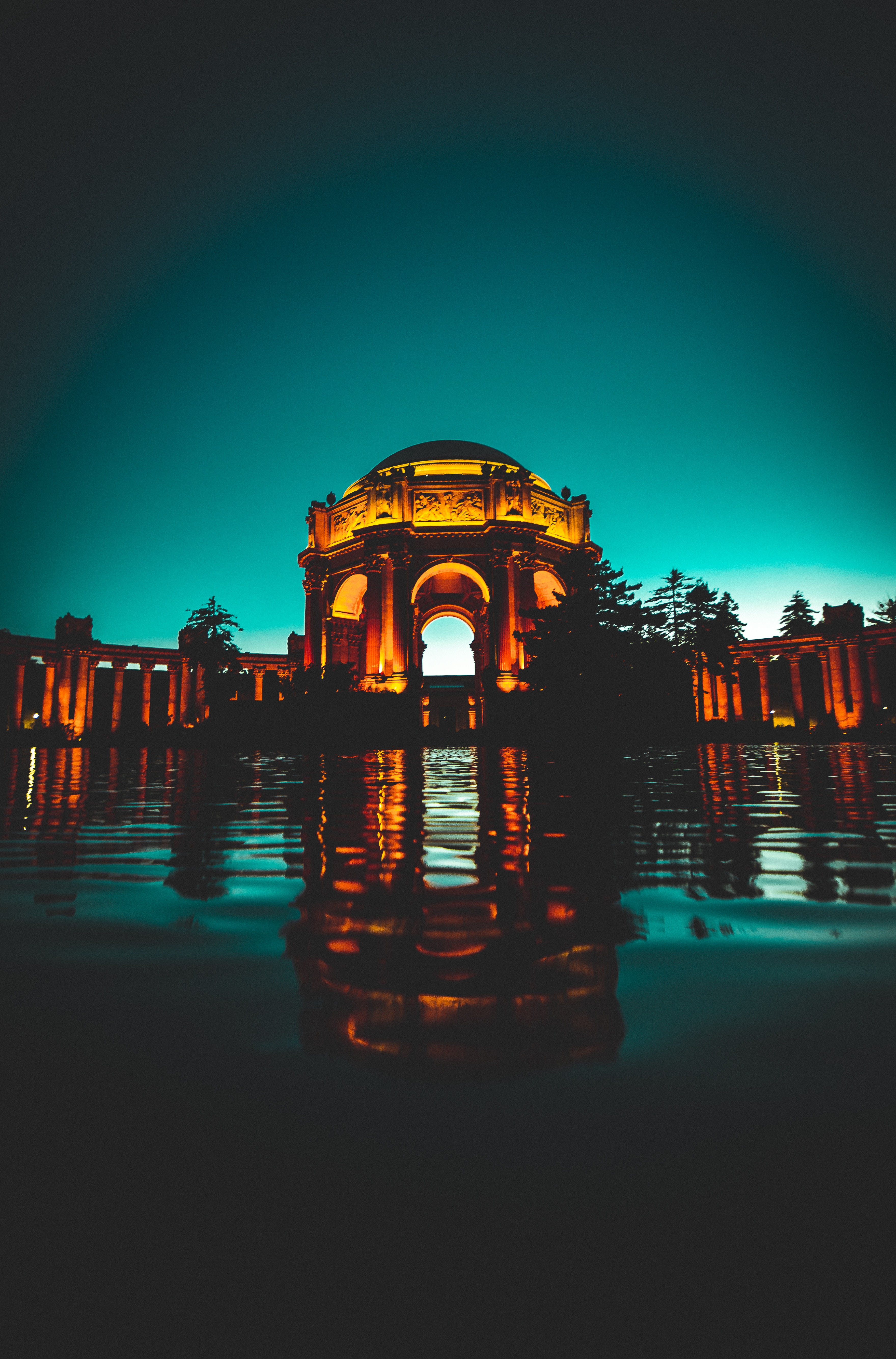 san francisco, palace of fine arts, cities, architecture, usa, united states, arch, palace HD wallpaper