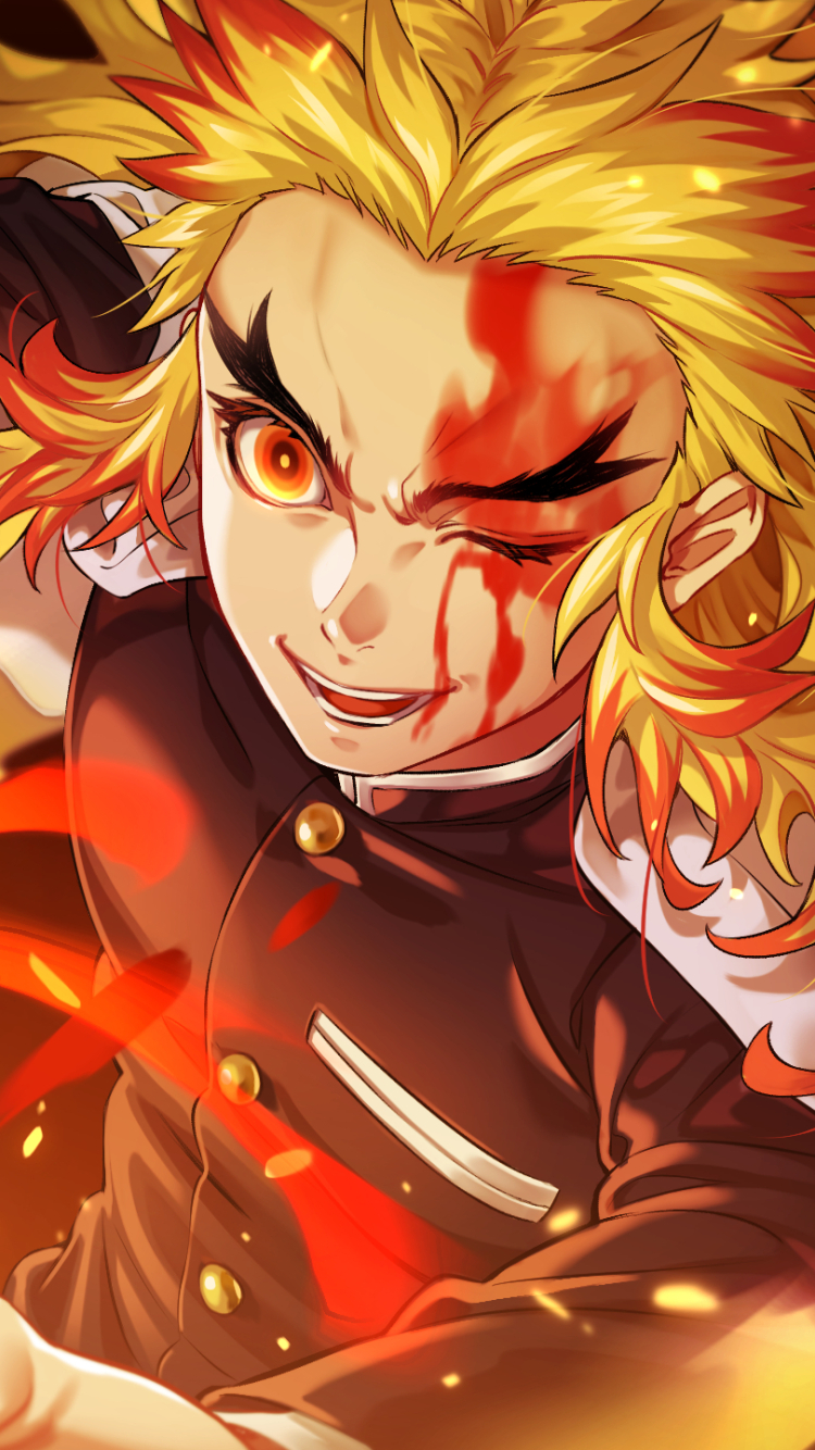 Descarga gratuita de fondo de pantalla para móvil de Animado, Demon Slayer: Kimetsu No Yaiba, Kyojuro Rengoku.