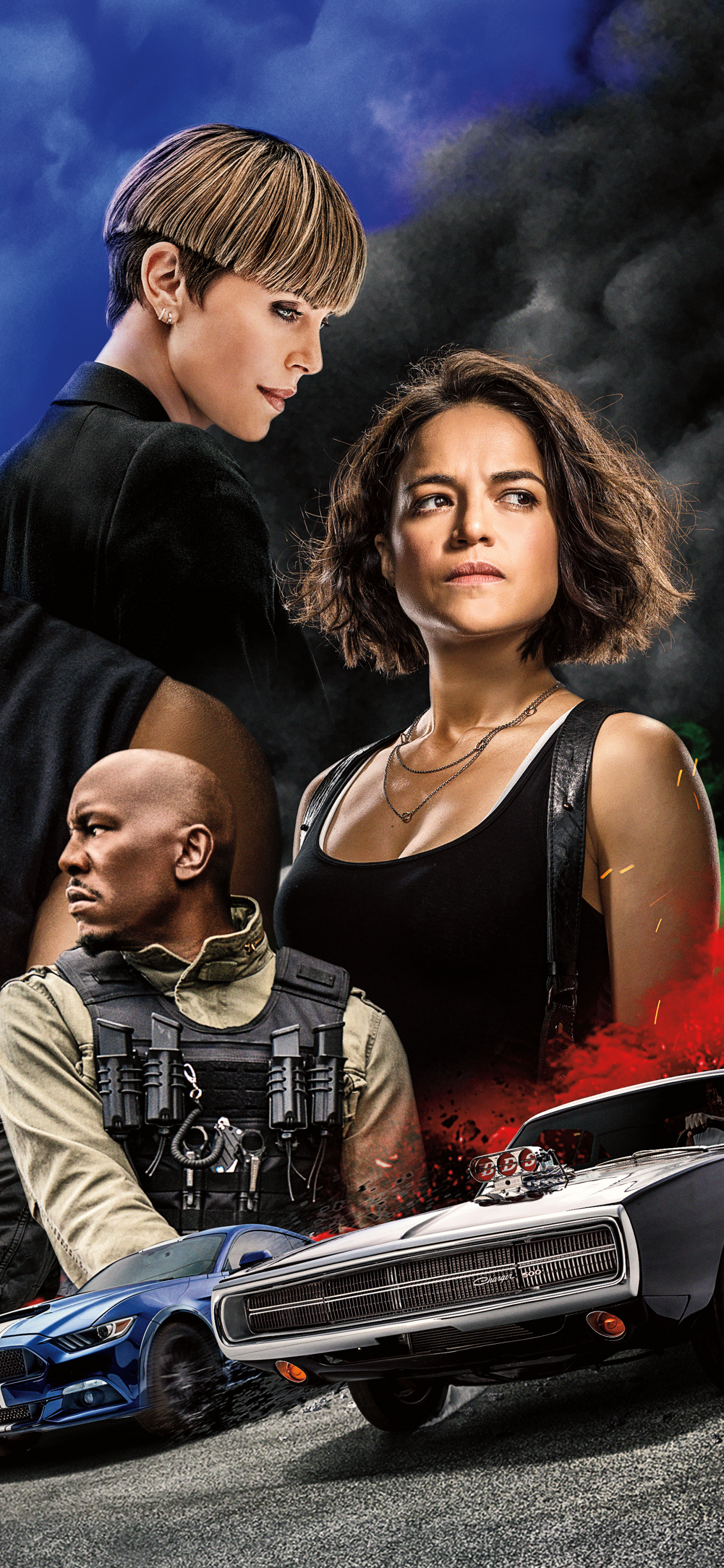Download mobile wallpaper Fast & Furious, Charlize Theron, Movie, Tyrese Gibson, Michelle Rodriguez, Fast & Furious 9 for free.