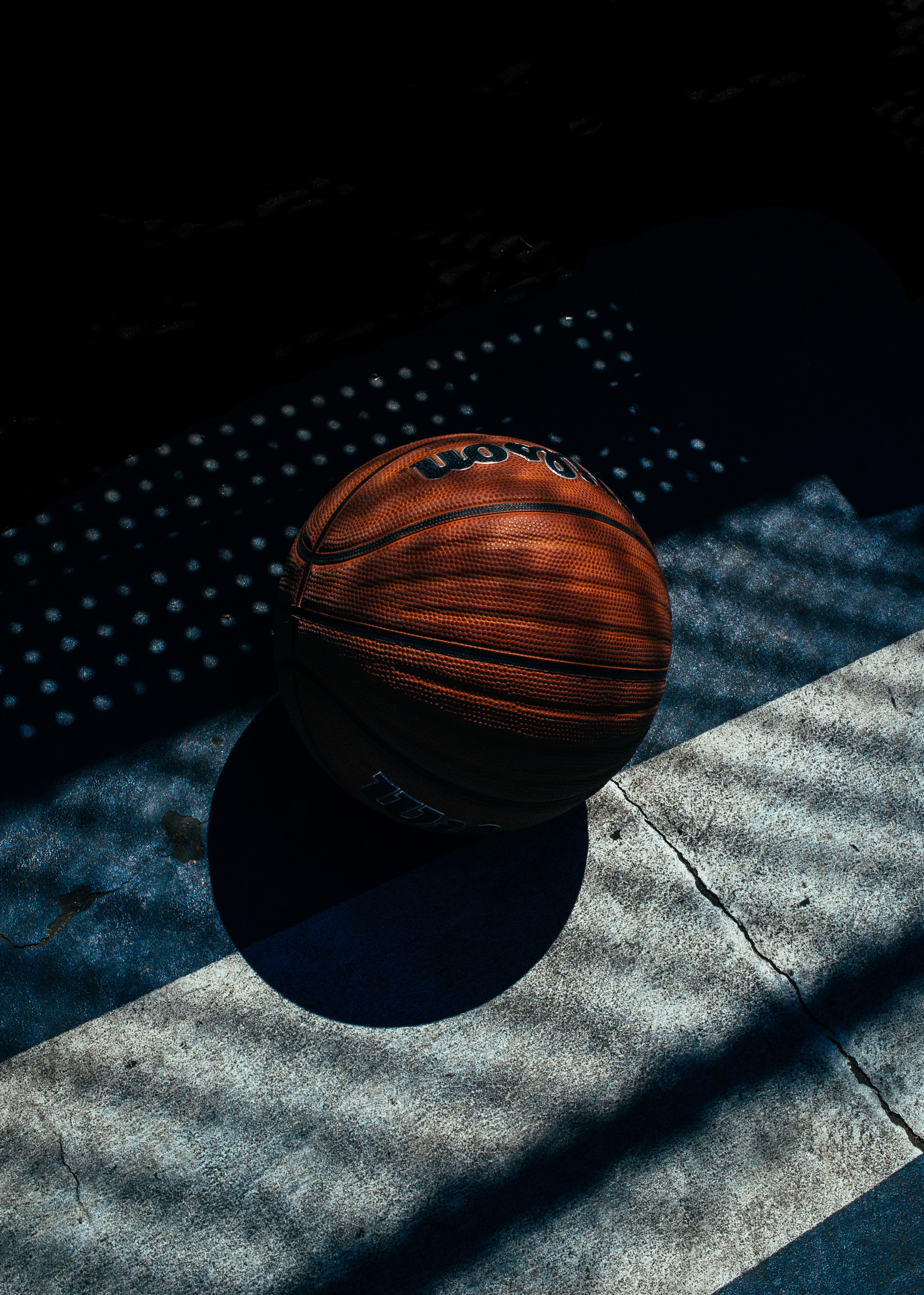 basketball, sports, stripes, shadow, streaks 4K