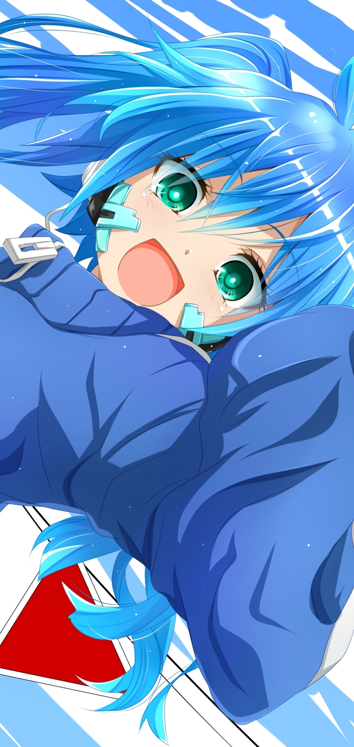 Download mobile wallpaper Anime, Green Eyes, Blue Hair, Kagerou Project, Takane 'ene' Enomoto for free.
