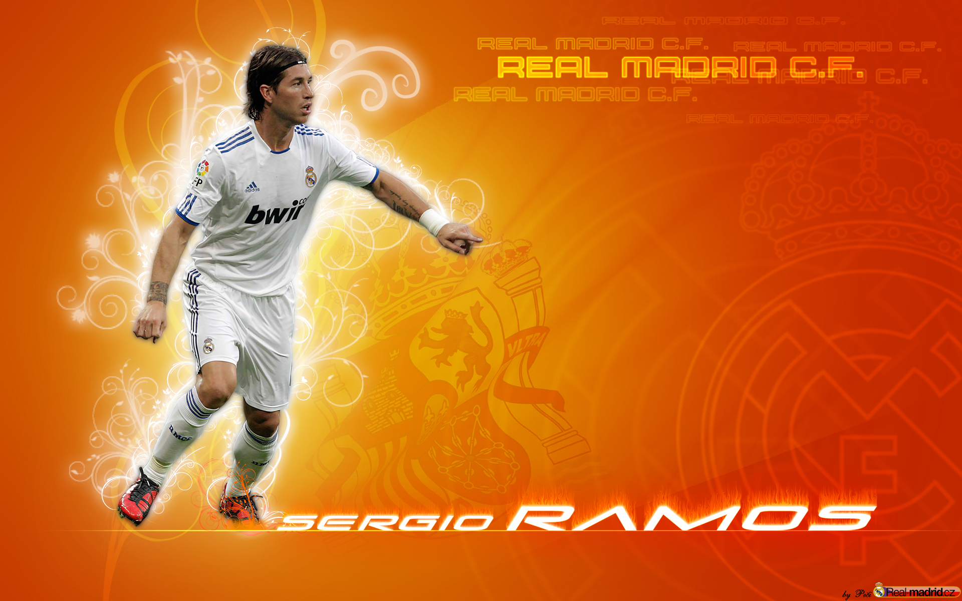 Скачати мобільні шпалери Спорт, Футбол, Серхіо Рамос, Іспанська, Реал Мадрид C F безкоштовно.