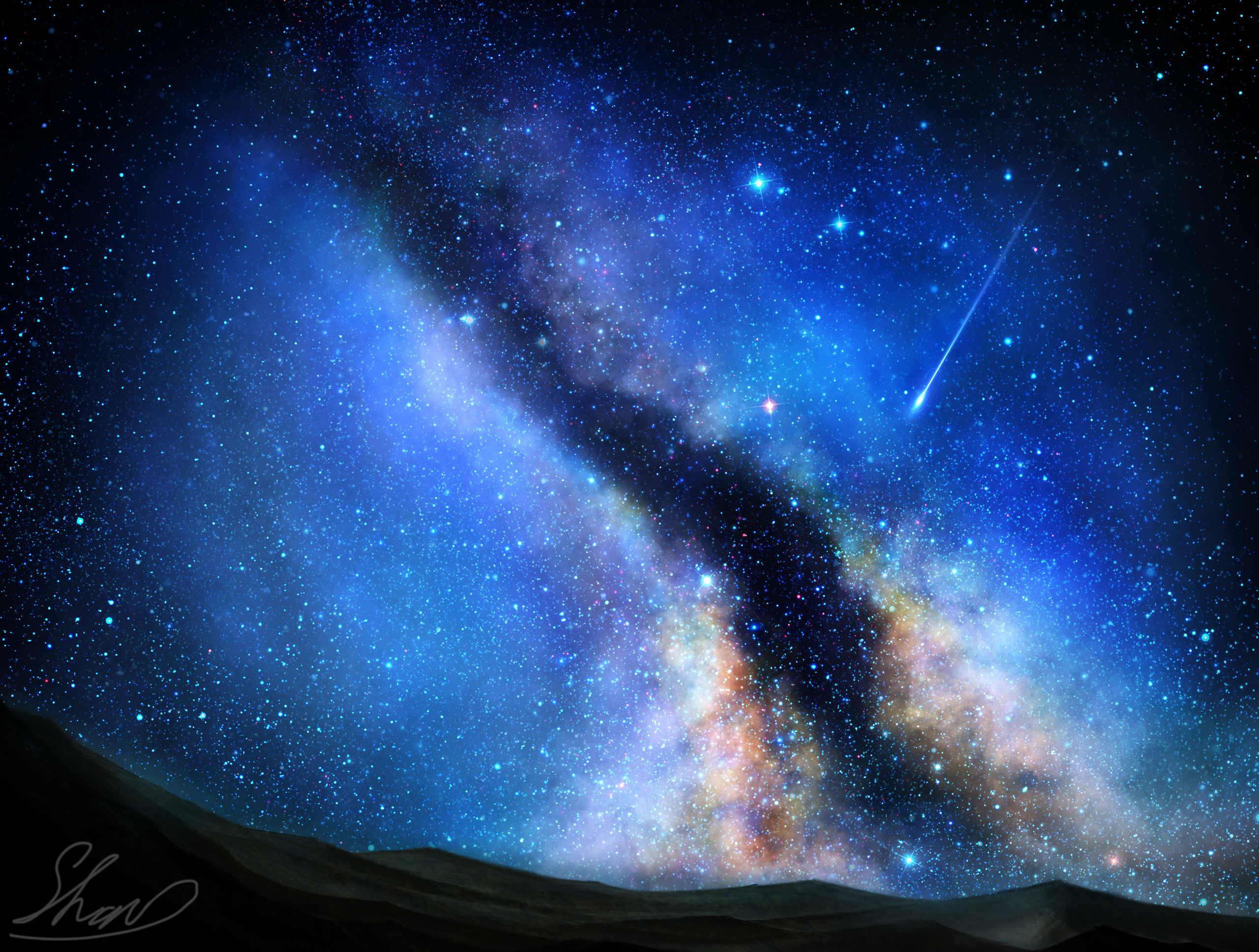 Download mobile wallpaper Stars, Starry Sky, Sci Fi for free.