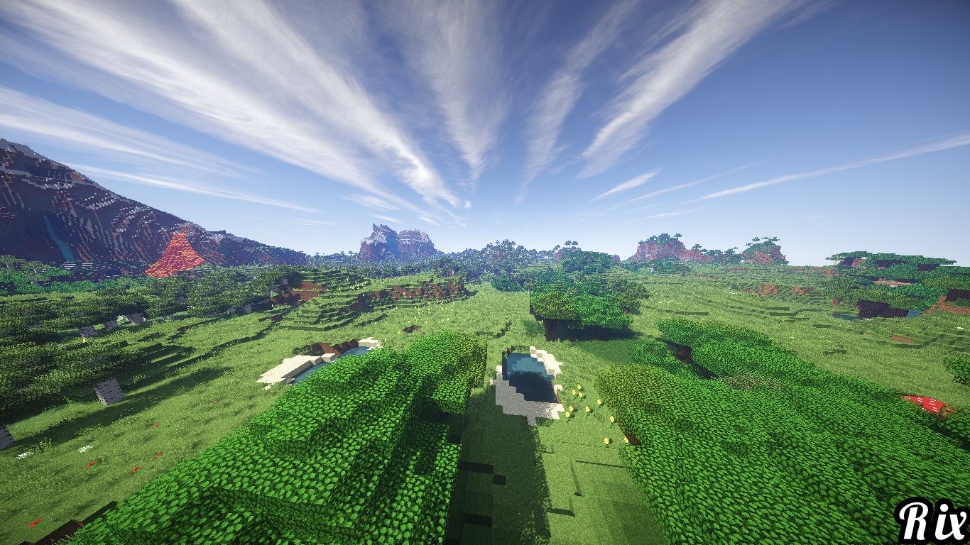 Download mobile wallpaper Landscape, Sky, Minecraft, Video Game for free.