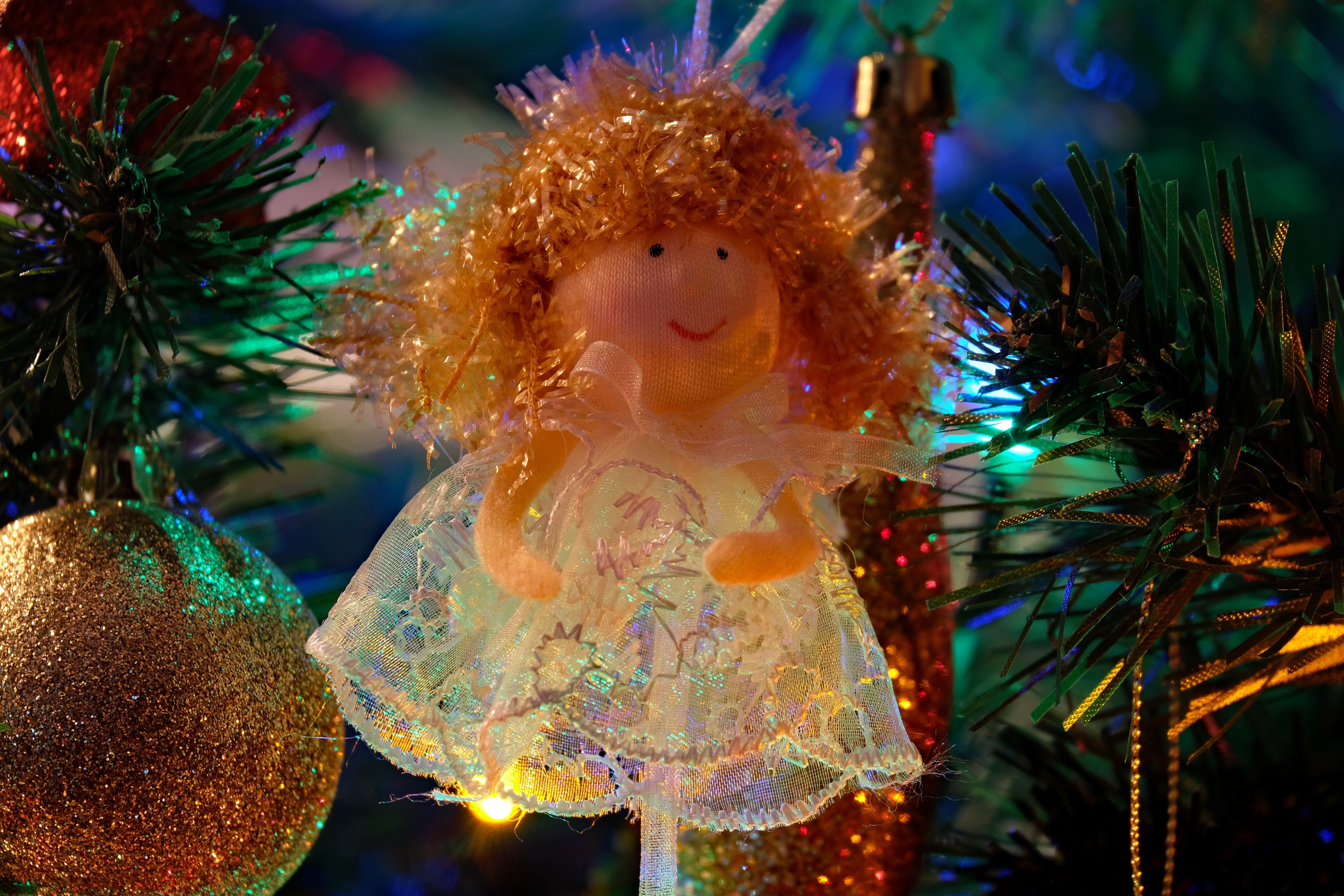 Free download wallpaper Christmas, Holiday, Decoration, Doll on your PC desktop