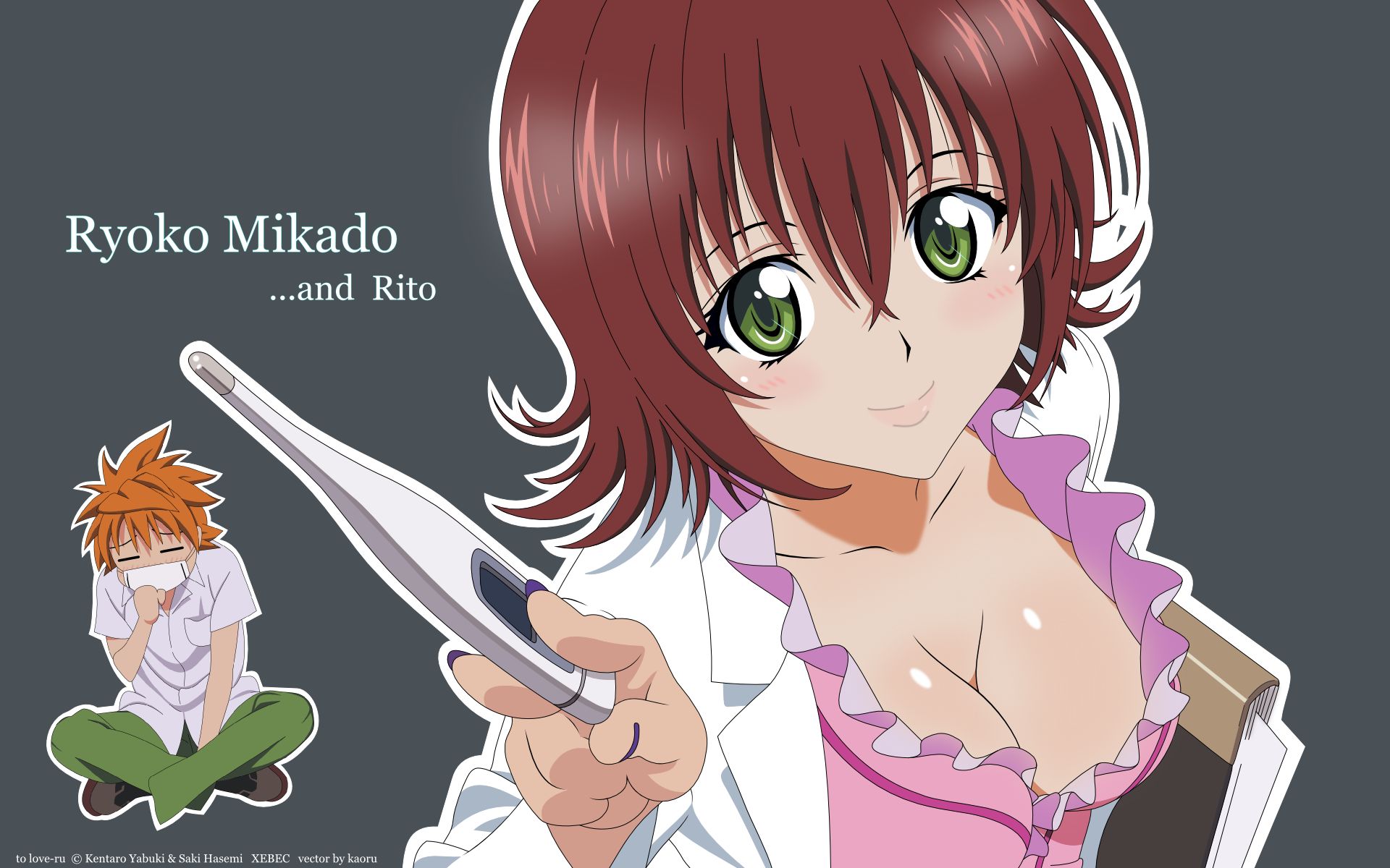 Free download wallpaper Anime, To Love Ru, Rito Yuuki, Ryōko Mikado on your PC desktop