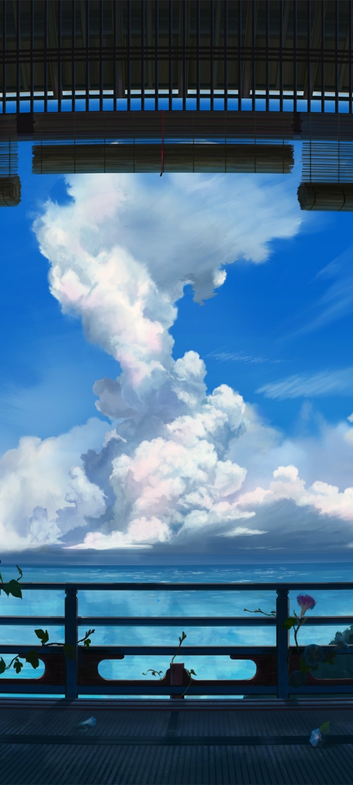 Download mobile wallpaper Anime, Sea, Cloud, Original for free.