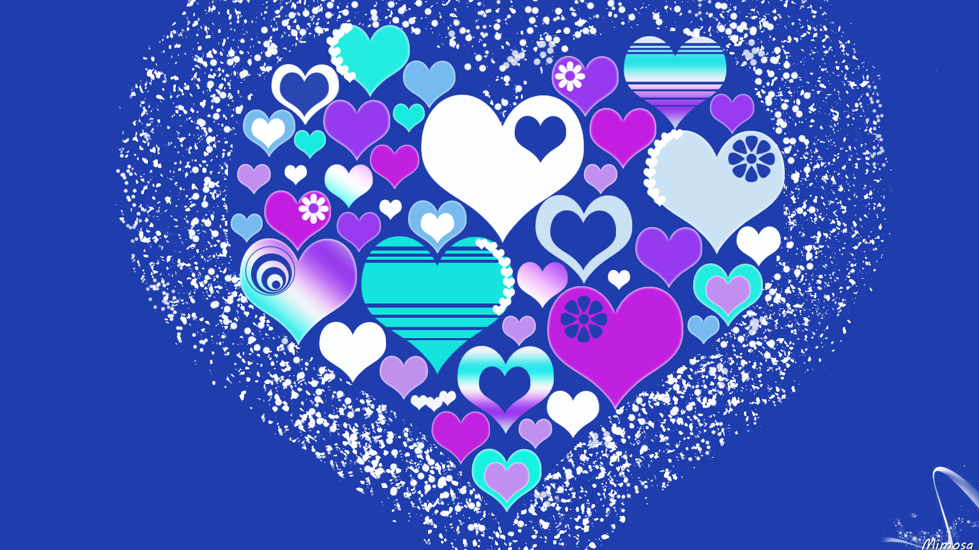 Скачати мобільні шпалери День Святого Валентина, Свято, Синій, Барвистий, Серце, Кольори безкоштовно.