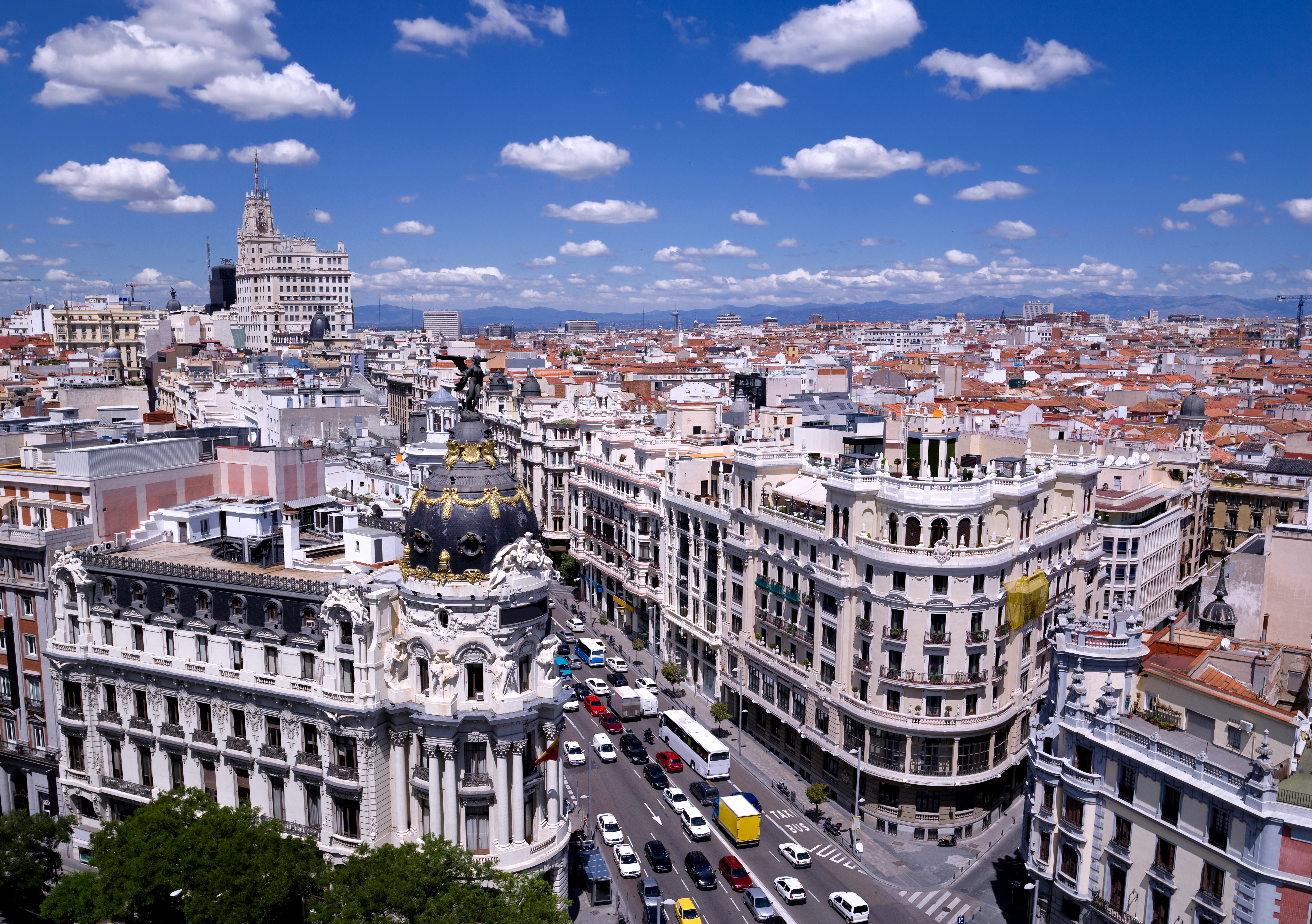 madrid, man made, building, city, cityscape, spain