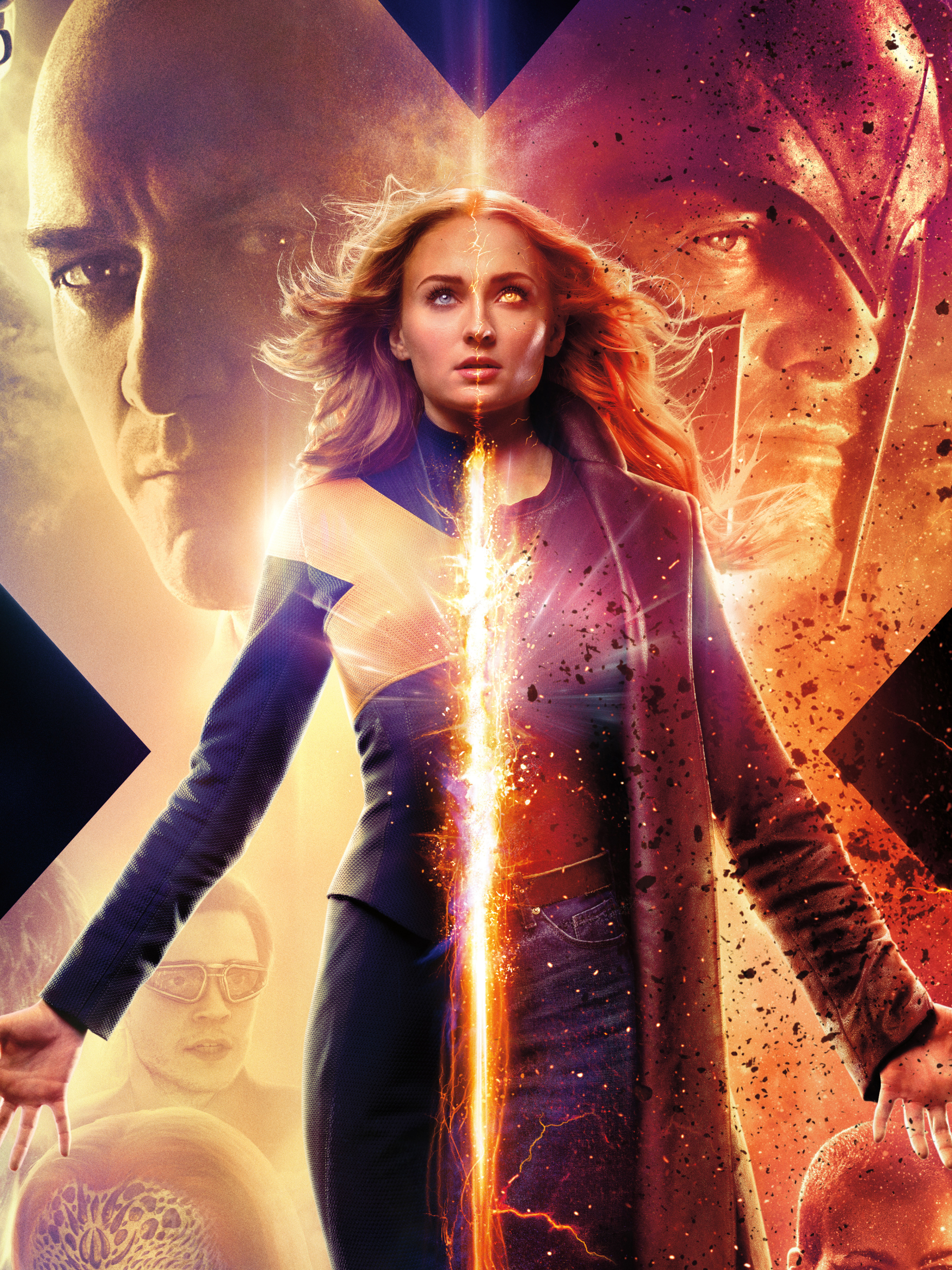 Laden Sie das X Men, Filme, Jean Gray, X Men: Dark Phoenix, Sophie Turner, X Men: Dunkler Phönix-Bild kostenlos auf Ihren PC-Desktop herunter