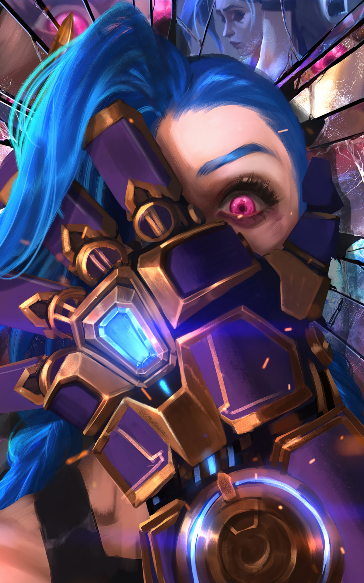 Download mobile wallpaper Tv Show, Jinx (League Of Legends), Arcane for free.