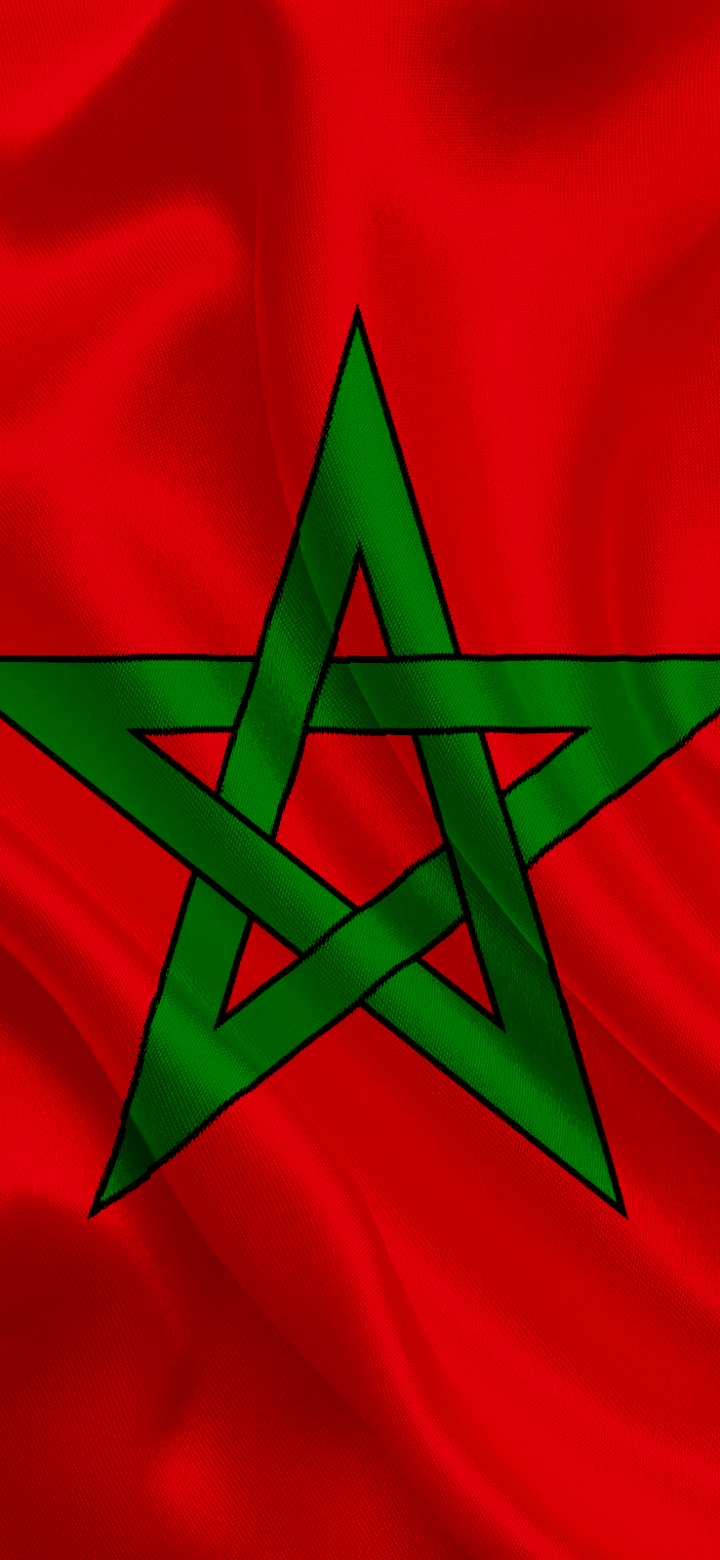 Скачать обои Марокканский Флаг на телефон бесплатно