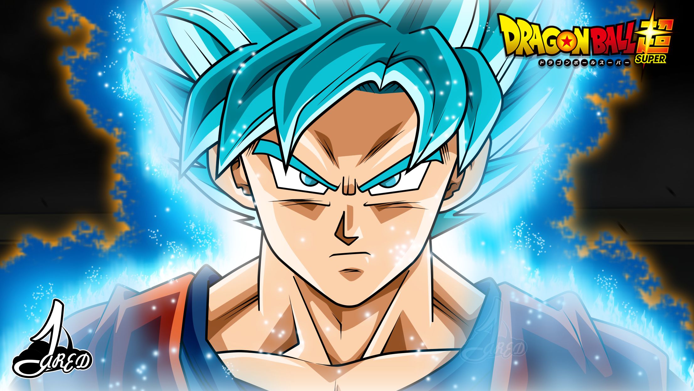 Handy-Wallpaper Animes, Son Goku, Dragon Ball: Doragon Bôru, Dragonball Super, Super Saiyajin Blau kostenlos herunterladen.