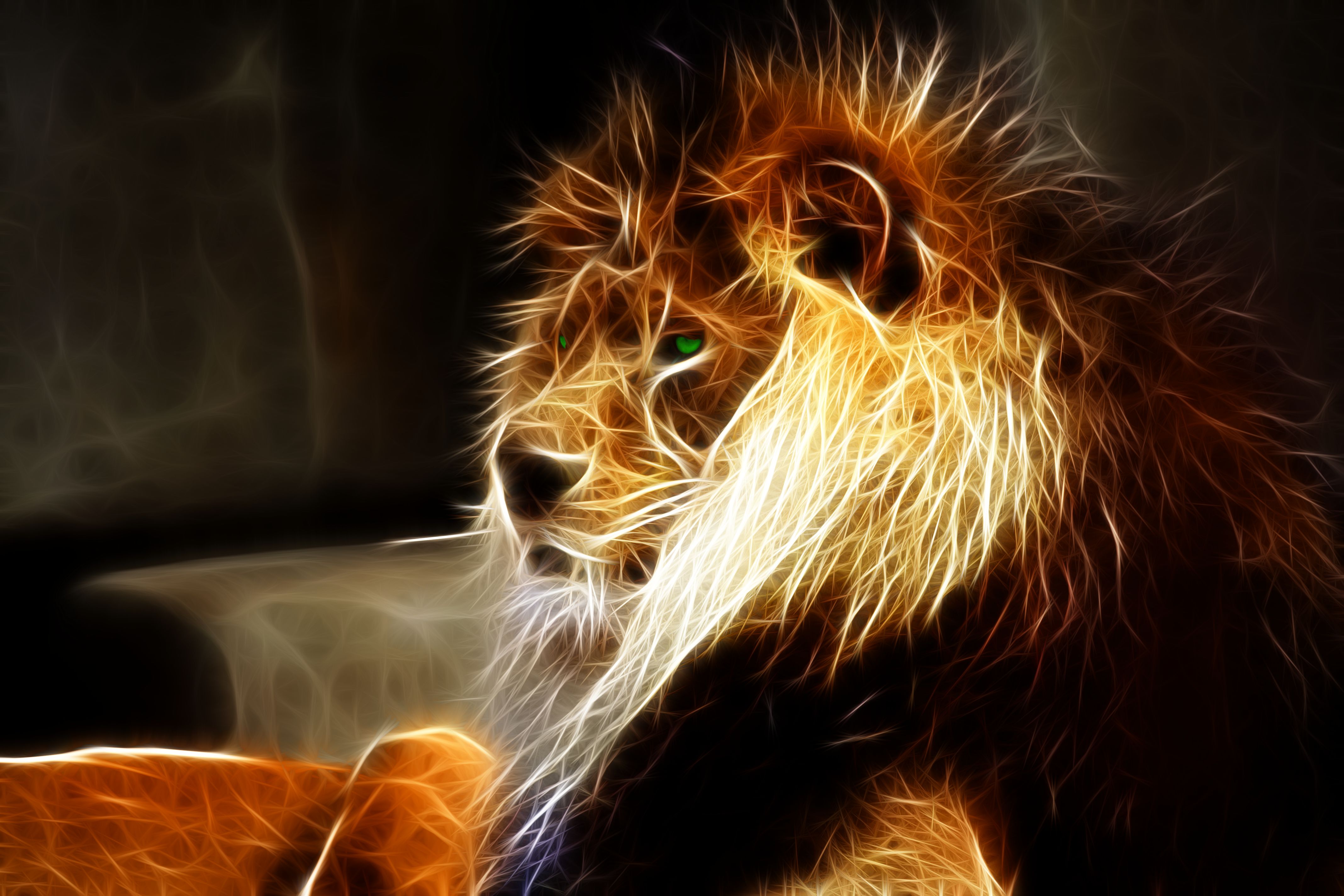 Download mobile wallpaper Cats, Lion, Animal for free.