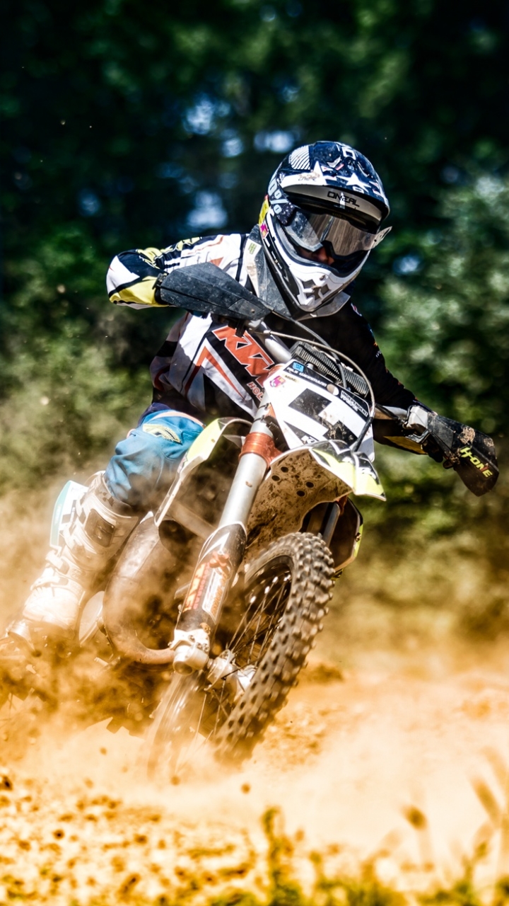 Download mobile wallpaper Sports, Motocross, Motorcycle, Vehicle, Depth Of Field for free.