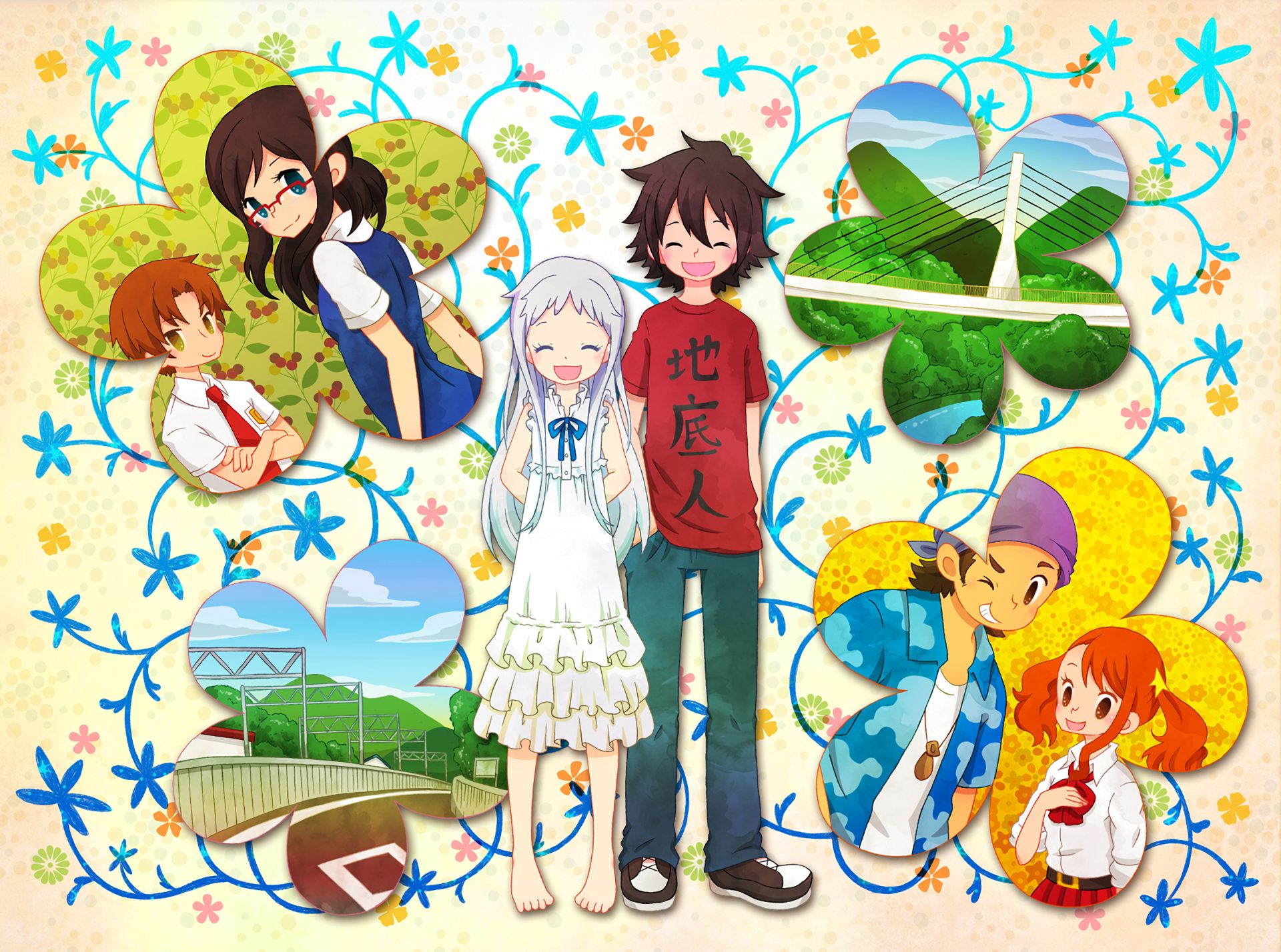 Free download wallpaper Anime, Anohana on your PC desktop