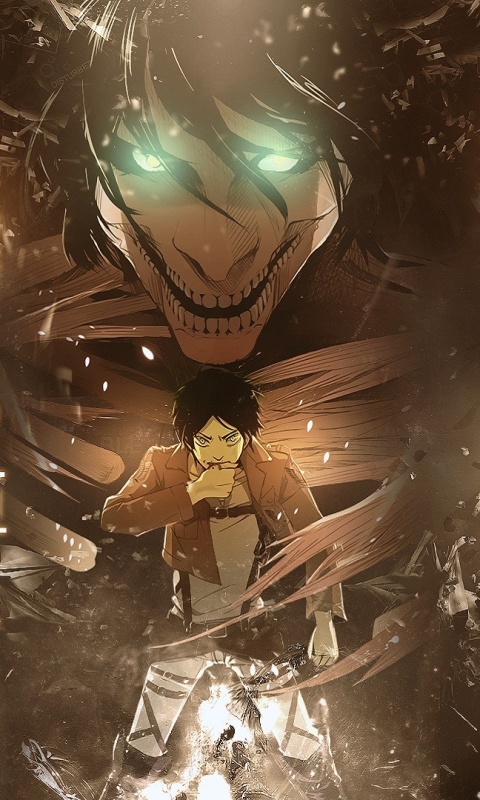 Handy-Wallpaper Animes, Eren Jäger, Attack On Titan kostenlos herunterladen.