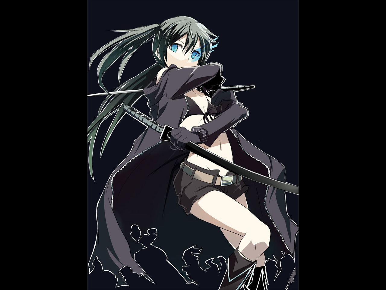 Free download wallpaper Anime, Black Rock Shooter on your PC desktop