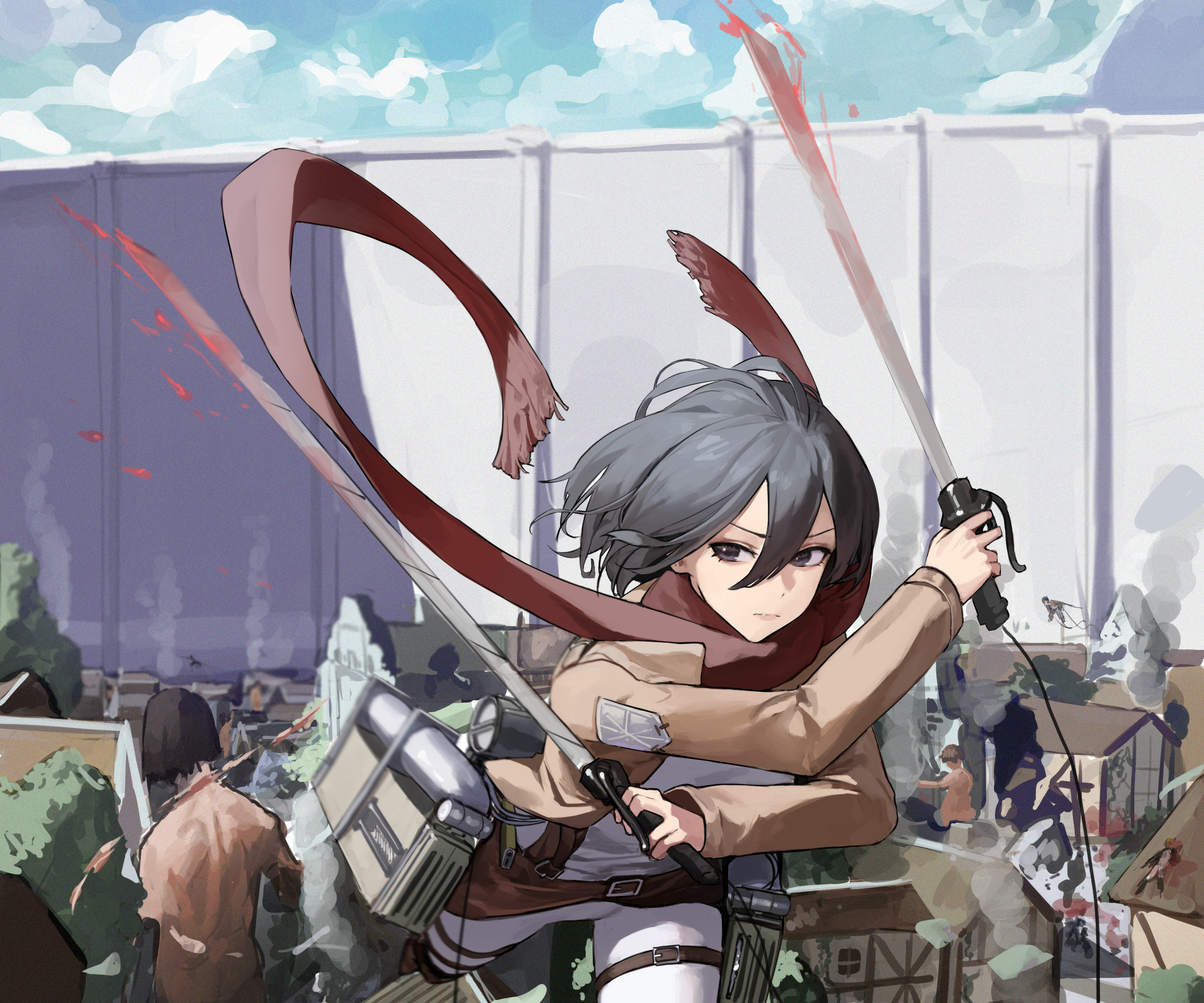 Baixe gratuitamente a imagem Anime, Mikasa Ackerman, Ataque Dos Titãs na área de trabalho do seu PC