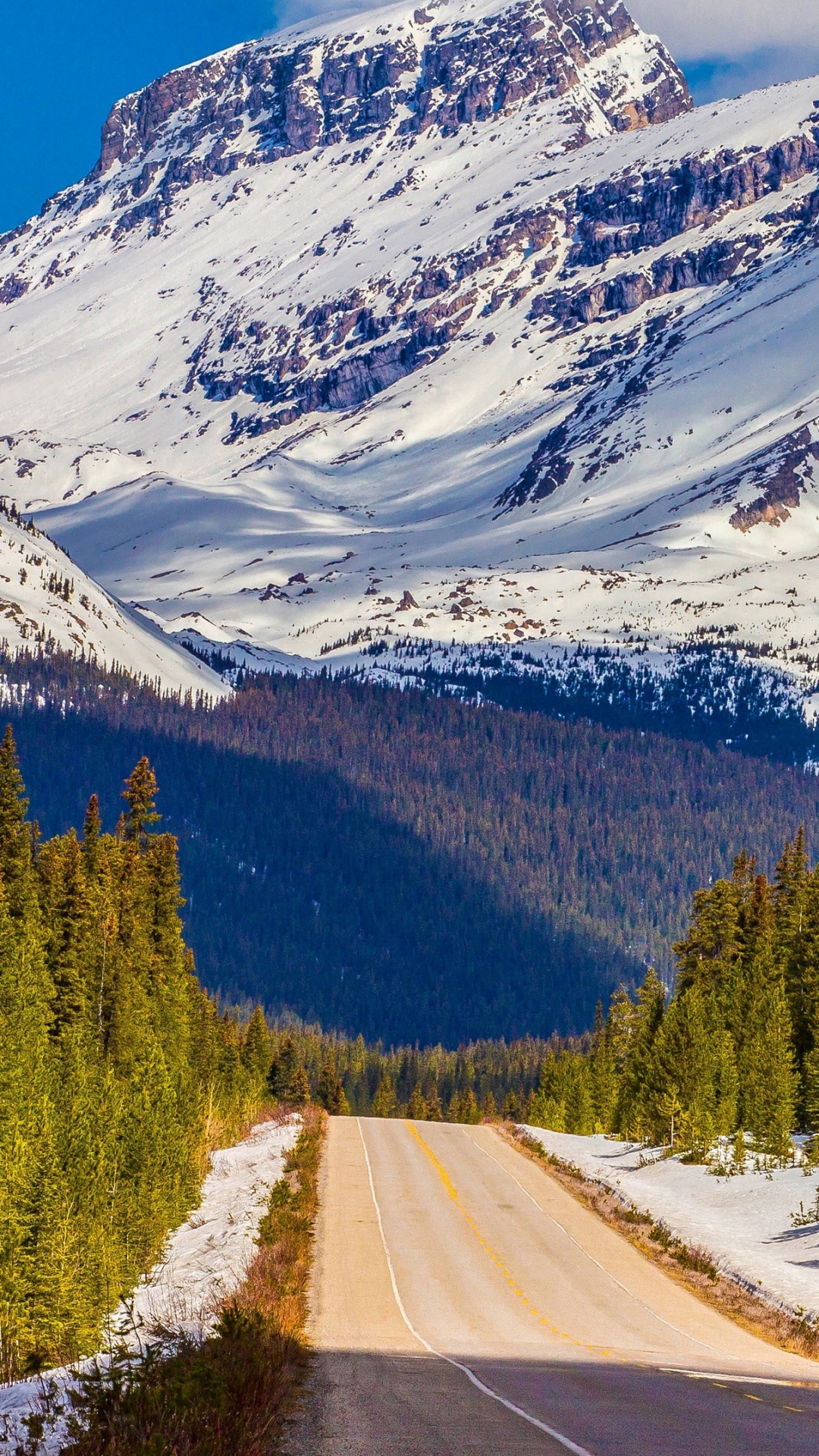 Descarga gratuita de fondo de pantalla para móvil de Montañas, Montaña, Carretera, Tierra/naturaleza, La Carretera.