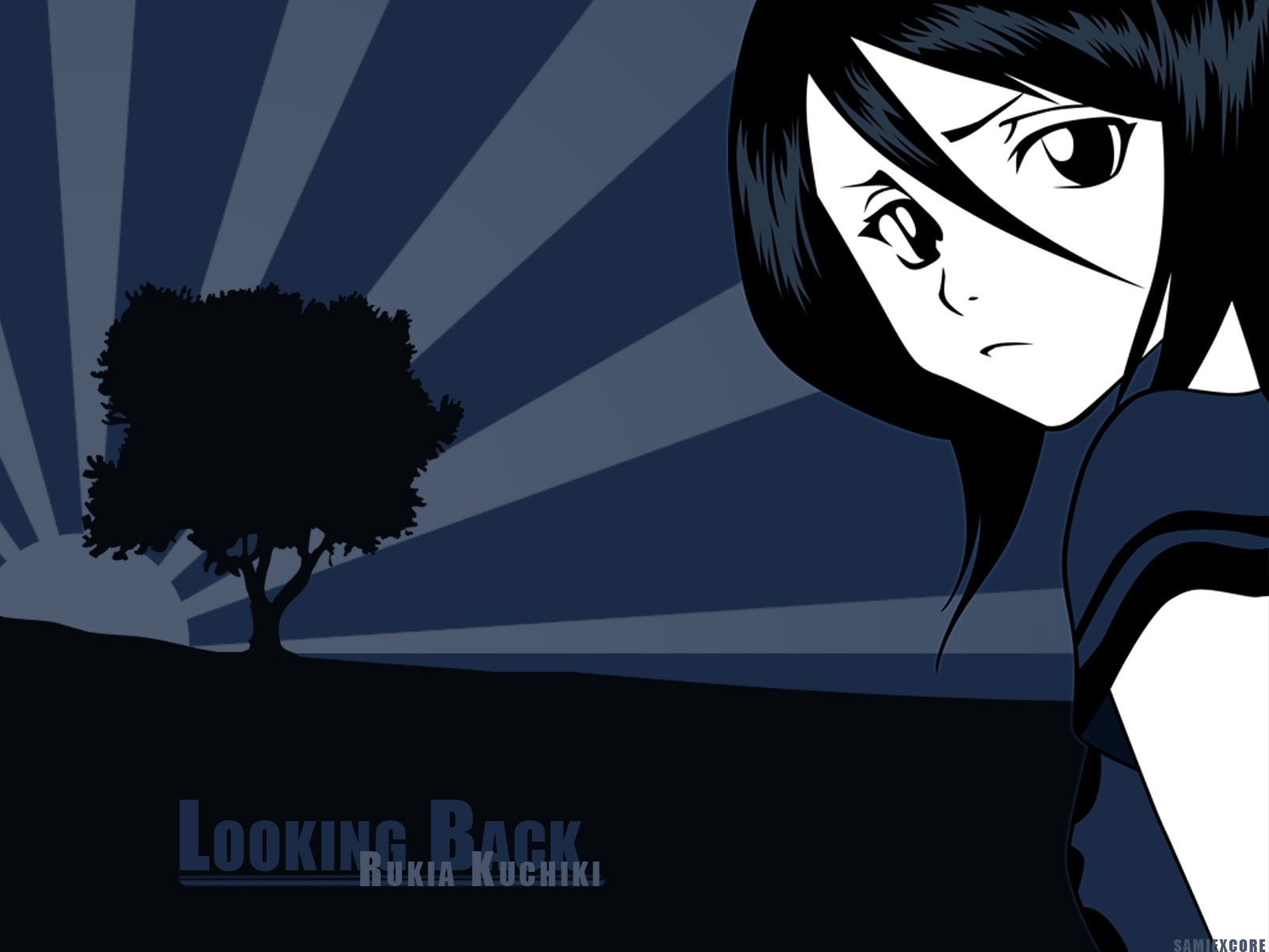 Handy-Wallpaper Bleach, Rukia Kuchiki, Animes kostenlos herunterladen.