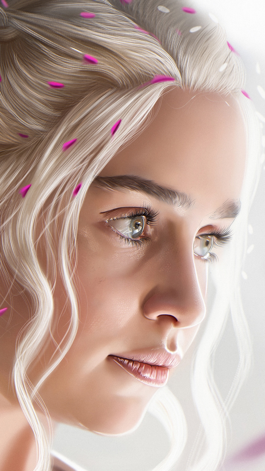 Download mobile wallpaper Game Of Thrones, Blonde, Face, Braid, Tv Show, Daenerys Targaryen, Emilia Clarke for free.