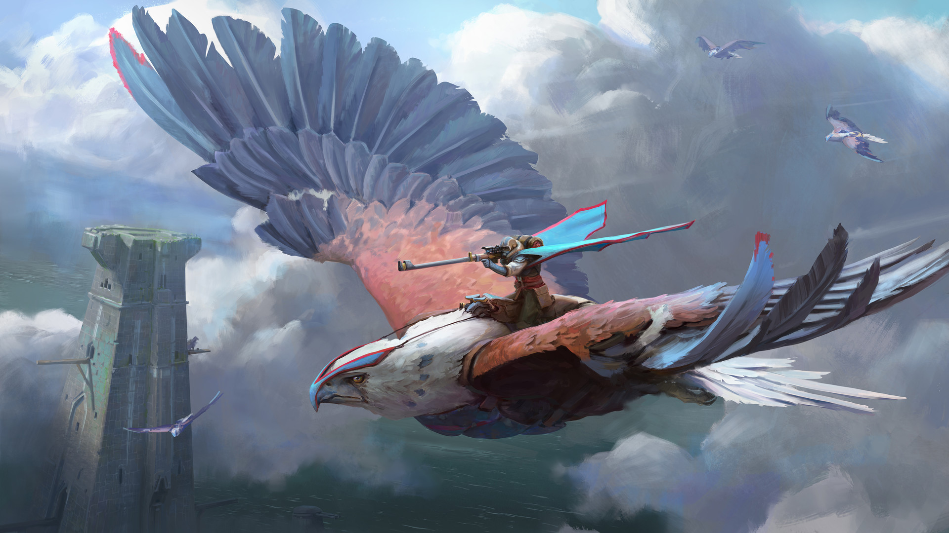 Free download wallpaper Fantasy, Bird, Fantasy Animals on your PC desktop