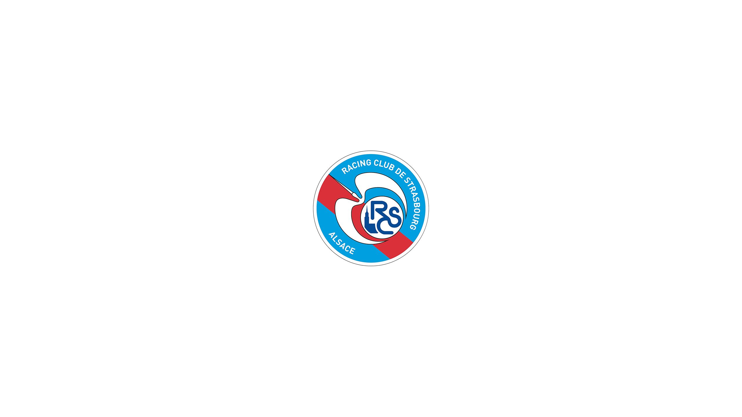 Handy-Wallpaper Sport, Fußball, Logo, Emblem, Rc Straßburg Elsass kostenlos herunterladen.