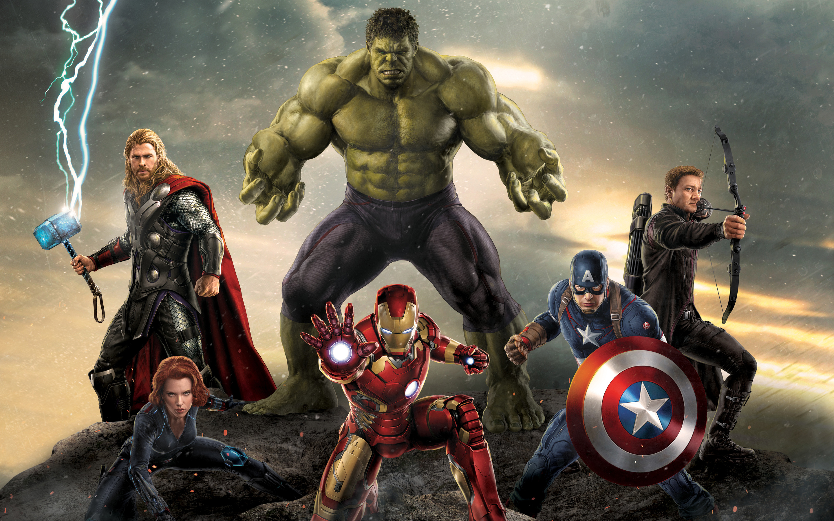 Free download wallpaper Hulk, Iron Man, Captain America, Avengers, Movie, Thor, Black Widow, Hawkeye, The Avengers on your PC desktop