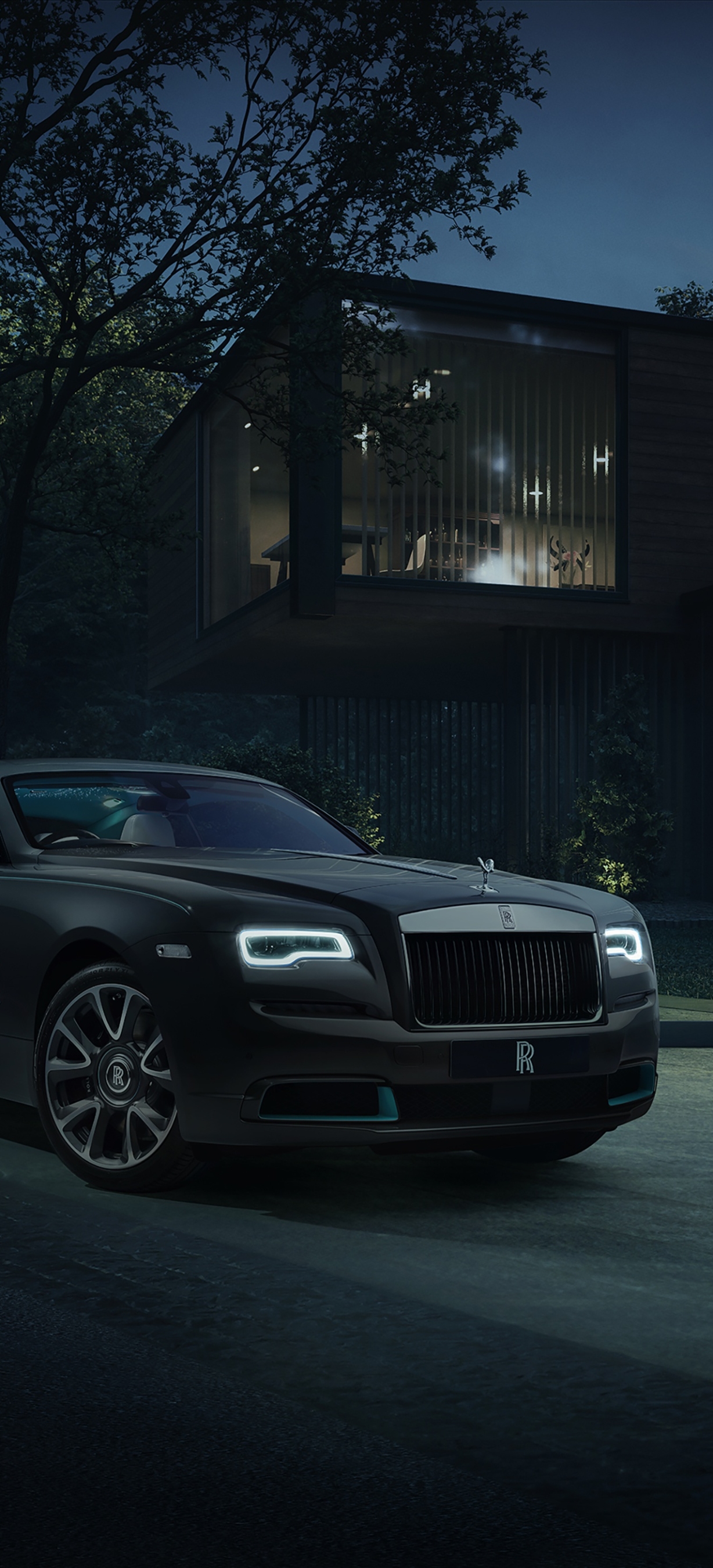 Download mobile wallpaper Rolls Royce, Car, Rolls Royce Wraith, Vehicles, Black Car for free.