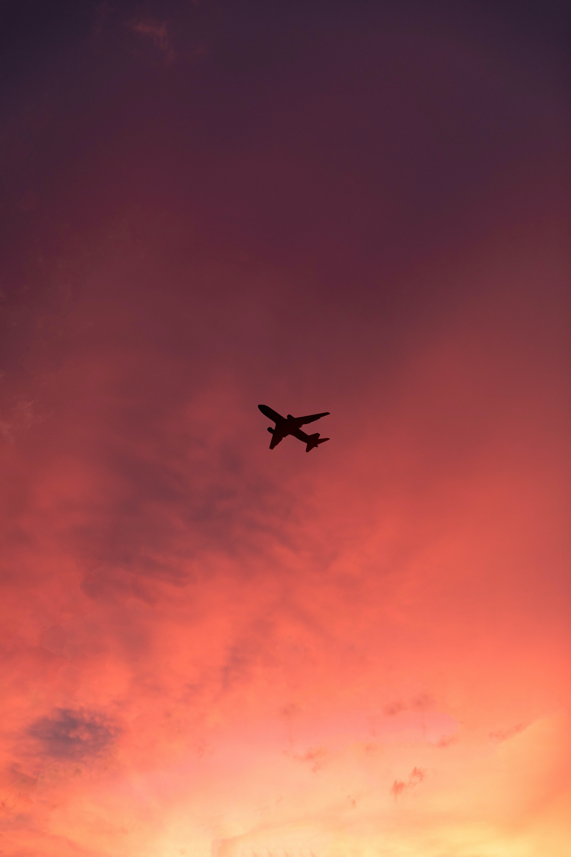 128258 завантажити картинку захід, рейс, різне, небо, хмари, політ, літак - шпалери і заставки безкоштовно