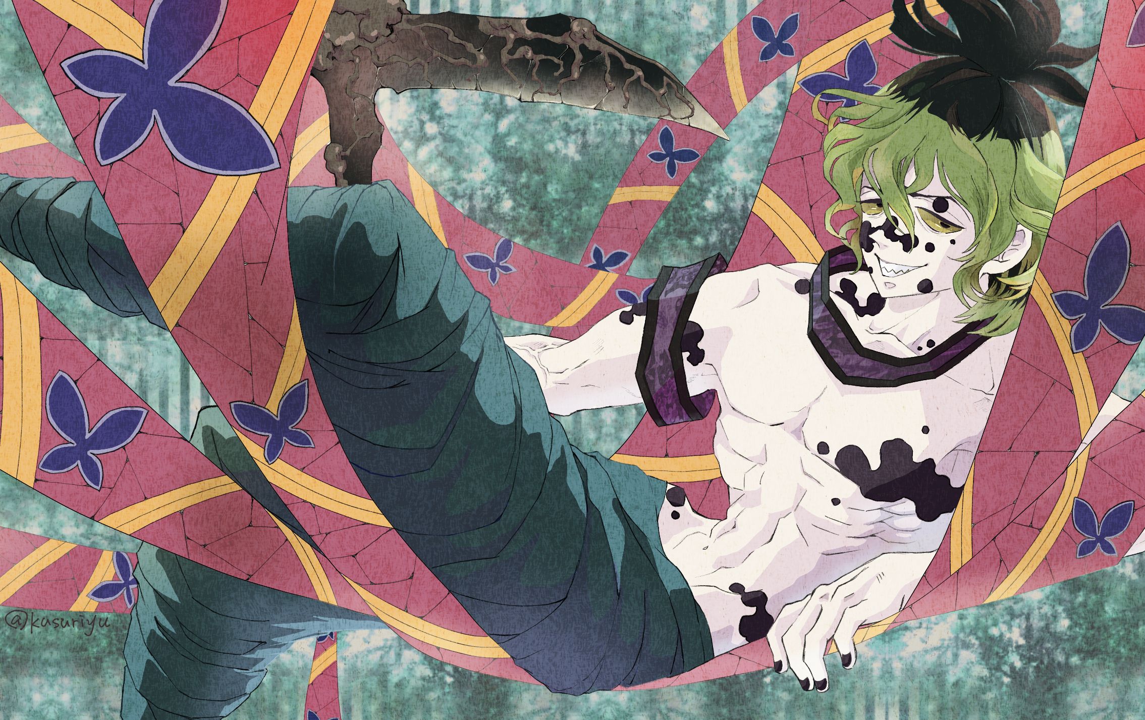 Descarga gratuita de fondo de pantalla para móvil de Animado, Demon Slayer: Kimetsu No Yaiba, Gyutaro (Asesino De Demonios).