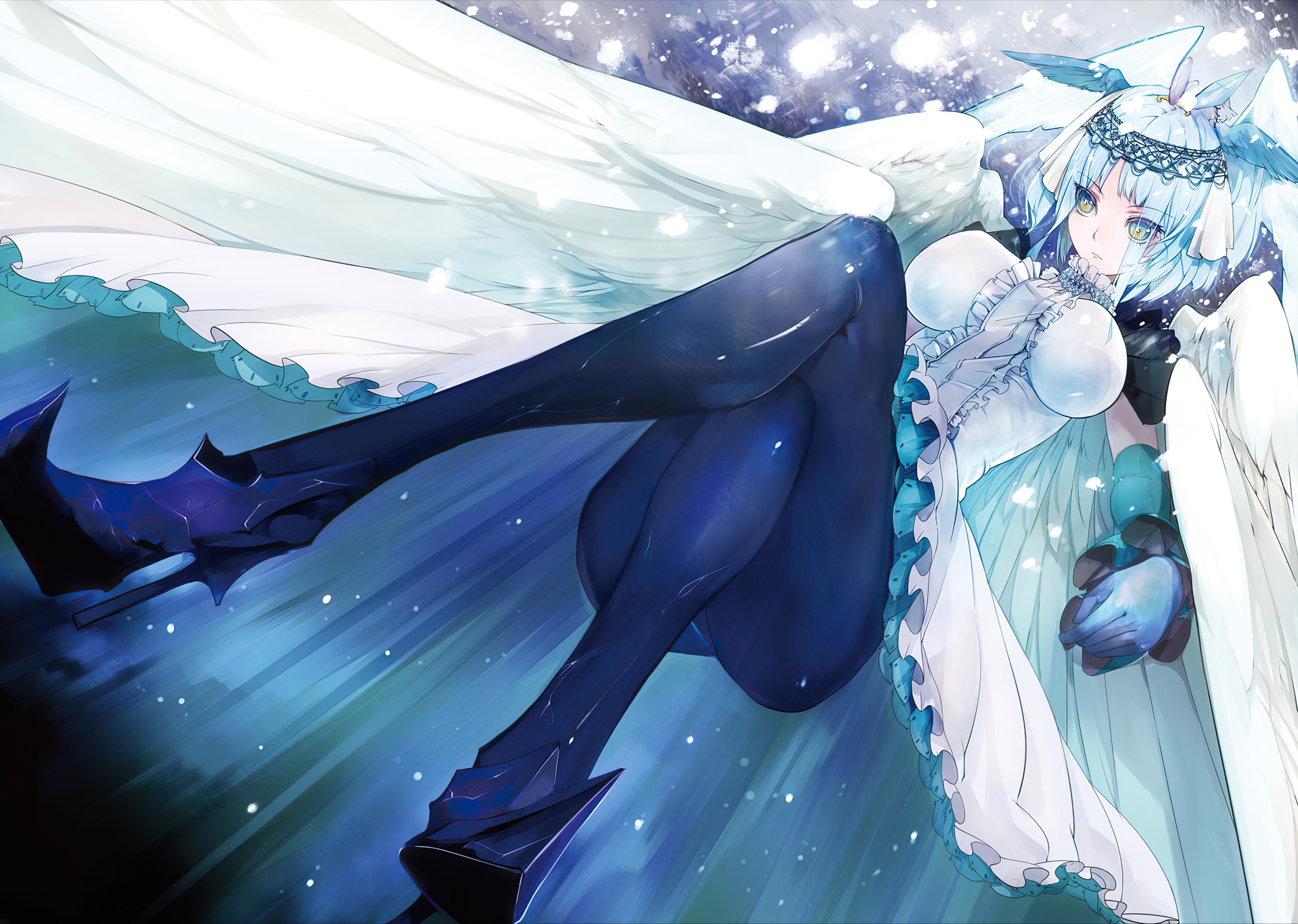 Free download wallpaper Anime, Angel, The Snow Queen (Fairytale) on your PC desktop