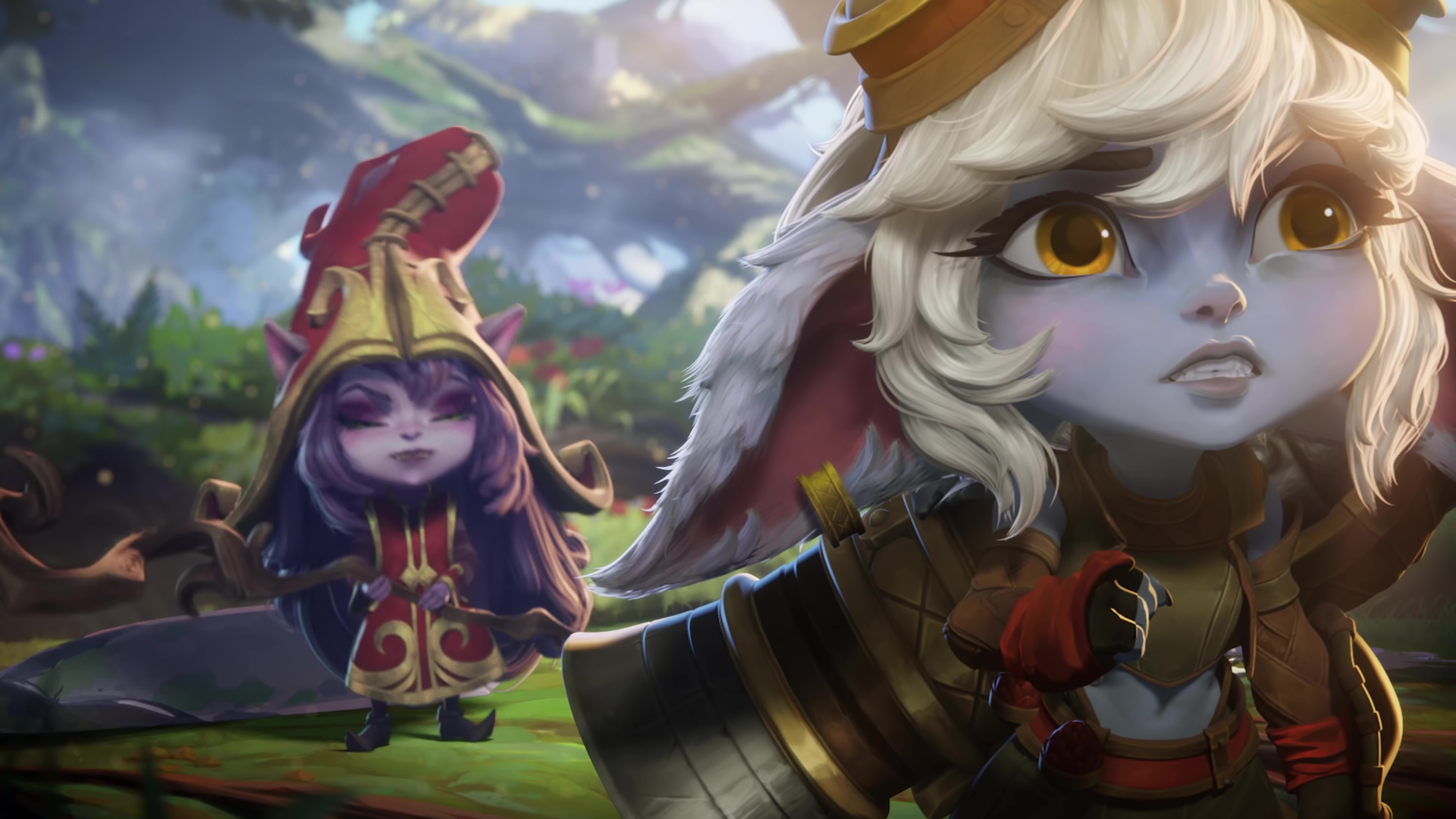 Download mobile wallpaper Video Game, Tristana (League Of Legends), Lulu (League Of Legends), Legends Of Runeterra for free.