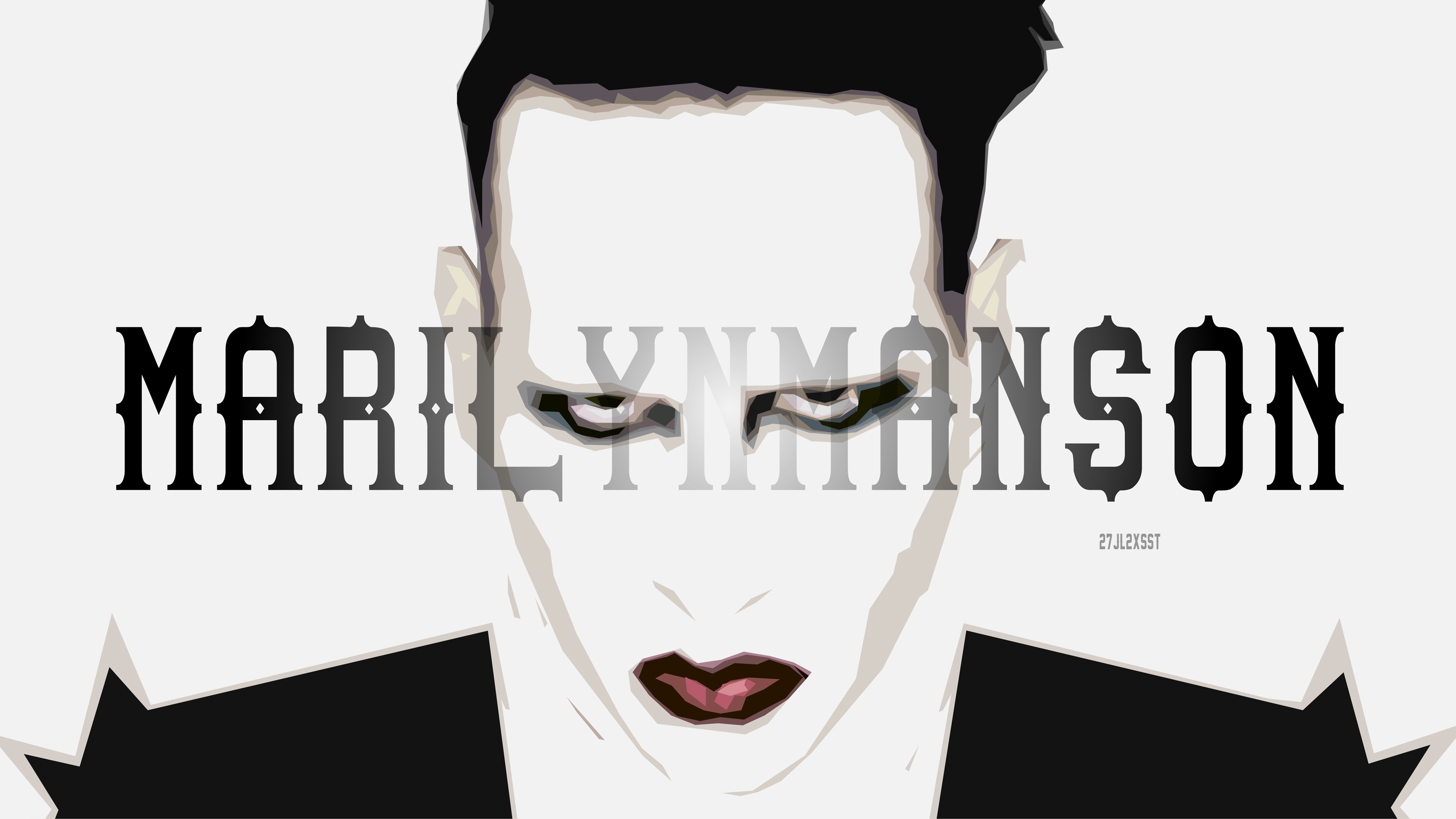 Download mobile wallpaper Music, Gothic, Marilyn Manson, Musician, Portrait, Singer, Industrial Metal for free.