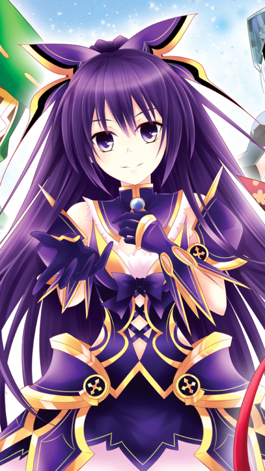 Download mobile wallpaper Anime, Long Hair, Purple Eyes, Purple Hair, Date A Live, Tohka Yatogami for free.