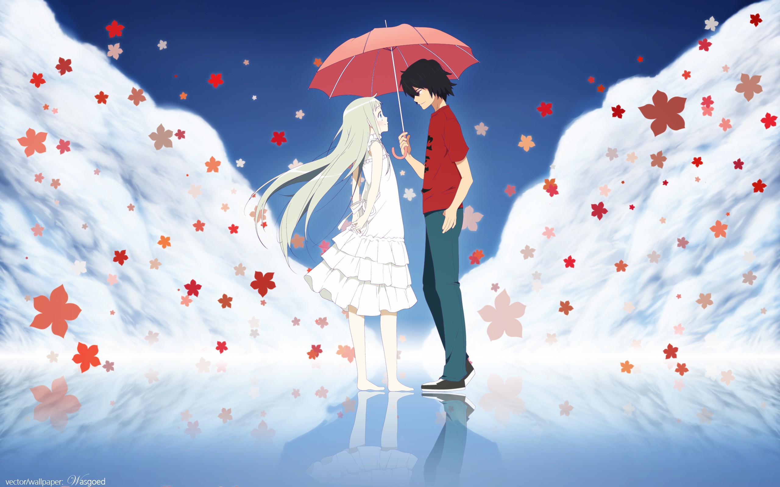 Download mobile wallpaper Anime, Meiko Honma, Anohana, Jinta Yadomi for free.