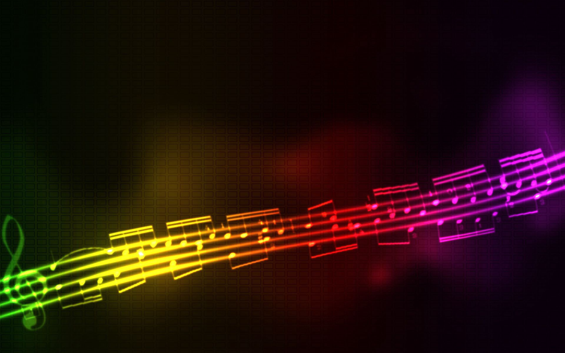 music, abstract, background, rainbow, multicolored, motley, notes