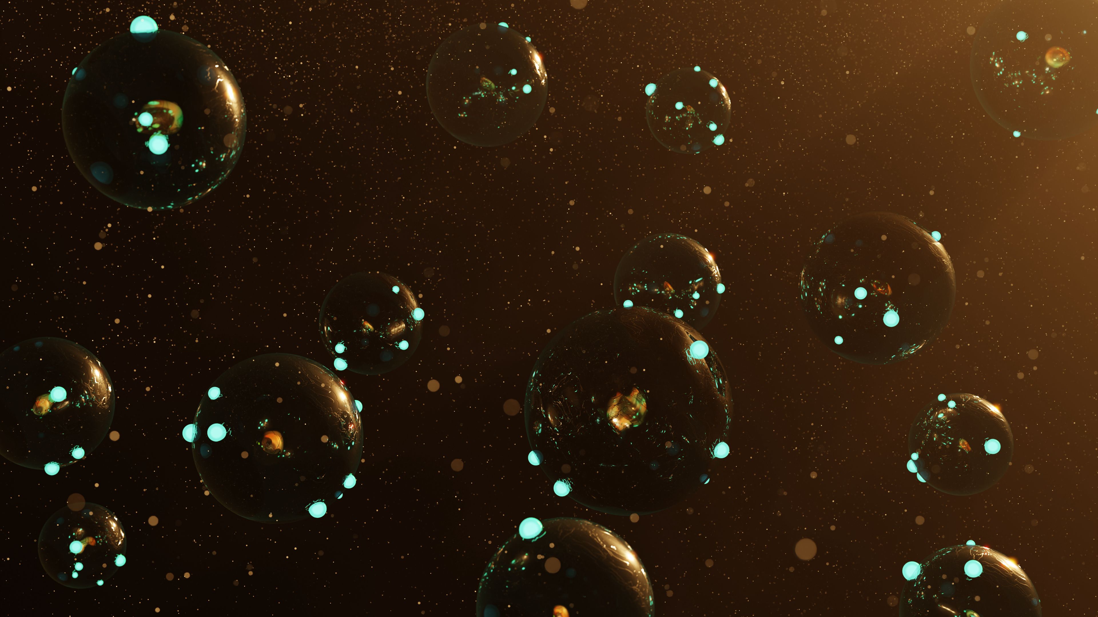 Free download wallpaper Glare, Bubbles, Balls, 3D on your PC desktop