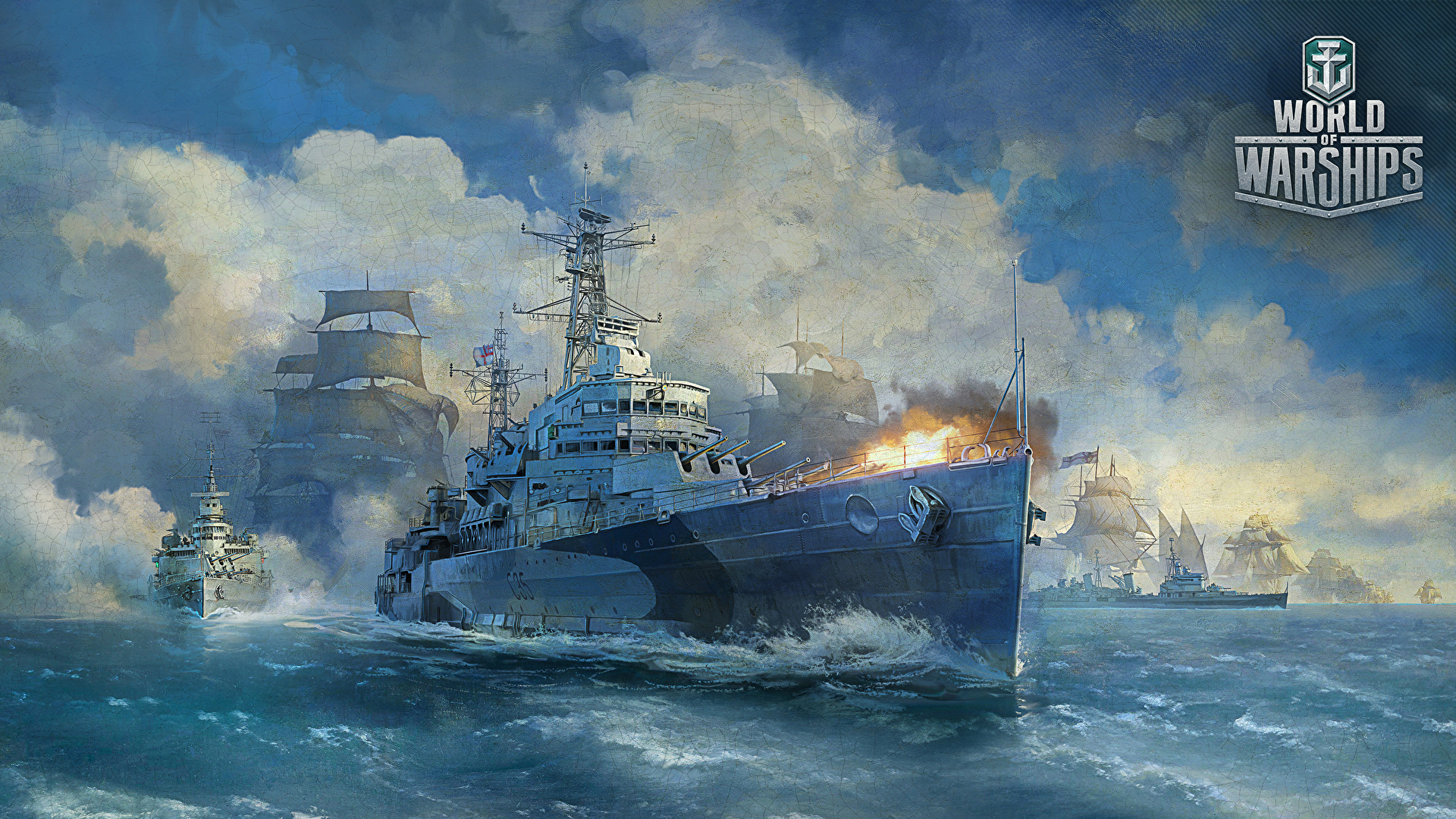 Laden Sie das Computerspiele, World Of Warships, Kriegsschiffe-Bild kostenlos auf Ihren PC-Desktop herunter