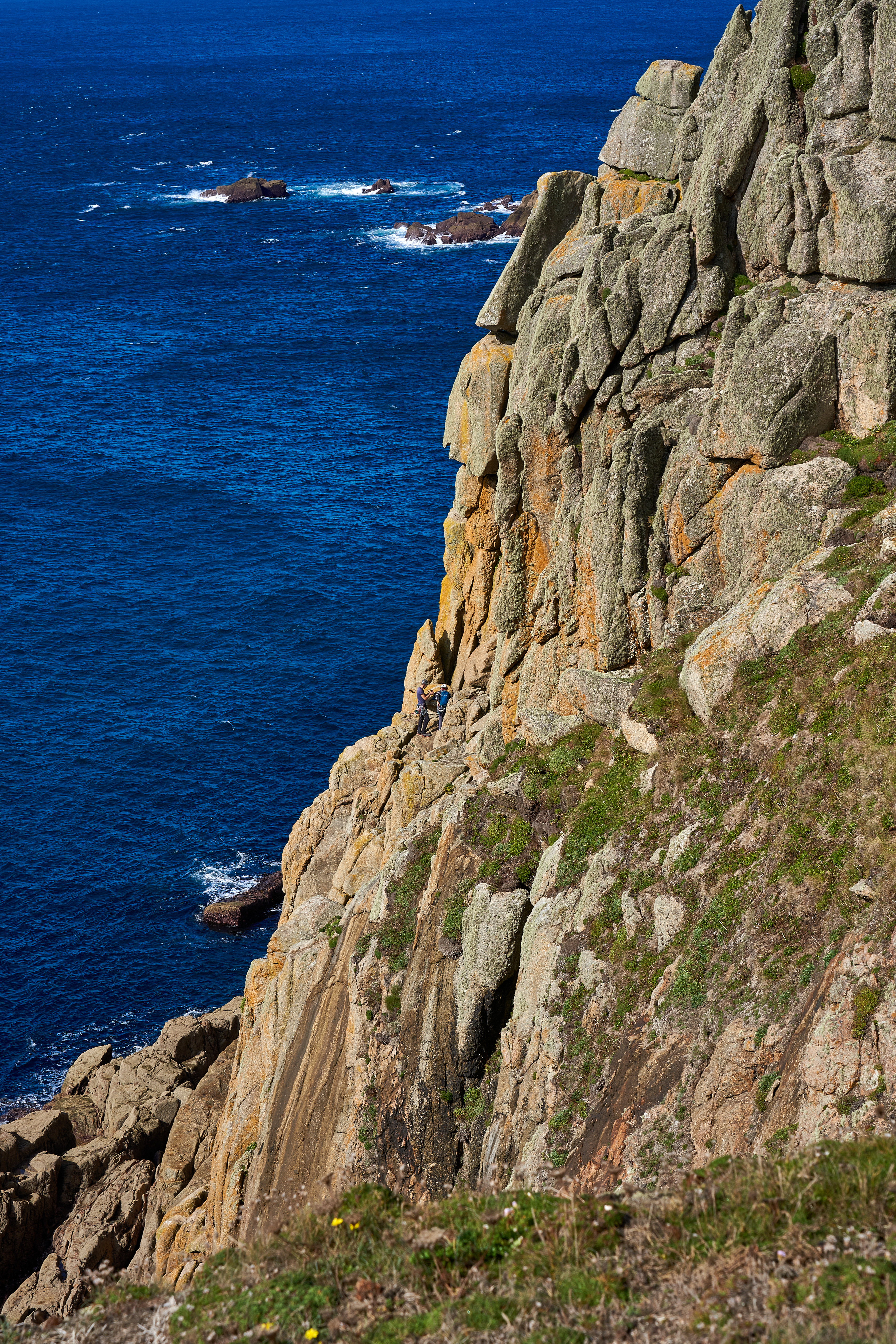 cliff, nature, mountains, sea, rocks, stone 5K