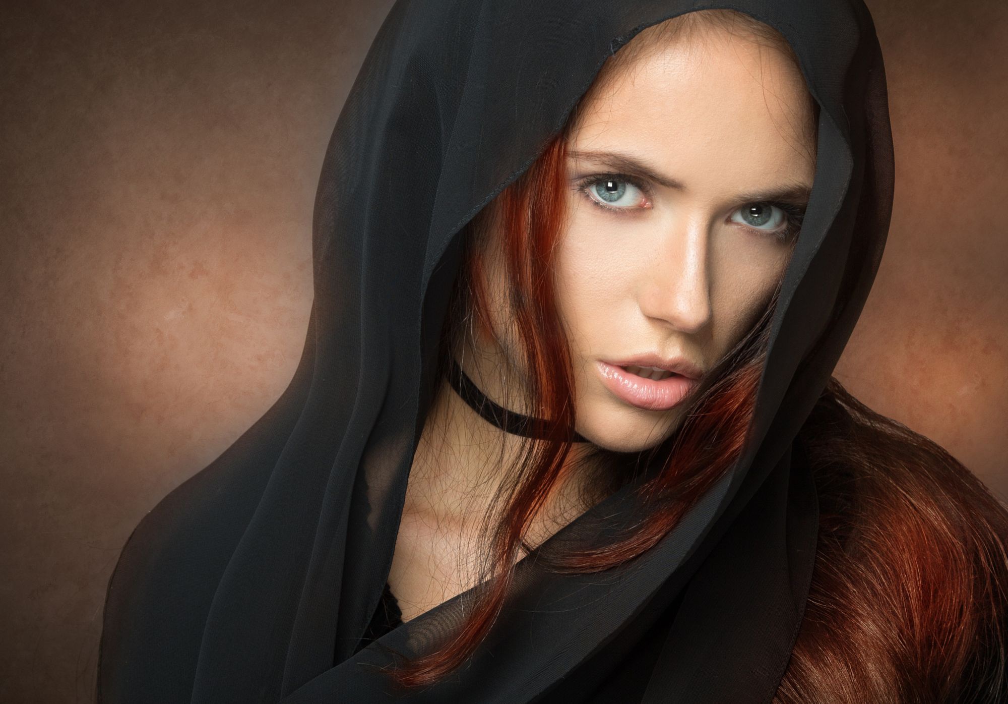 Download mobile wallpaper Redhead, Model, Women, Blue Eyes for free.