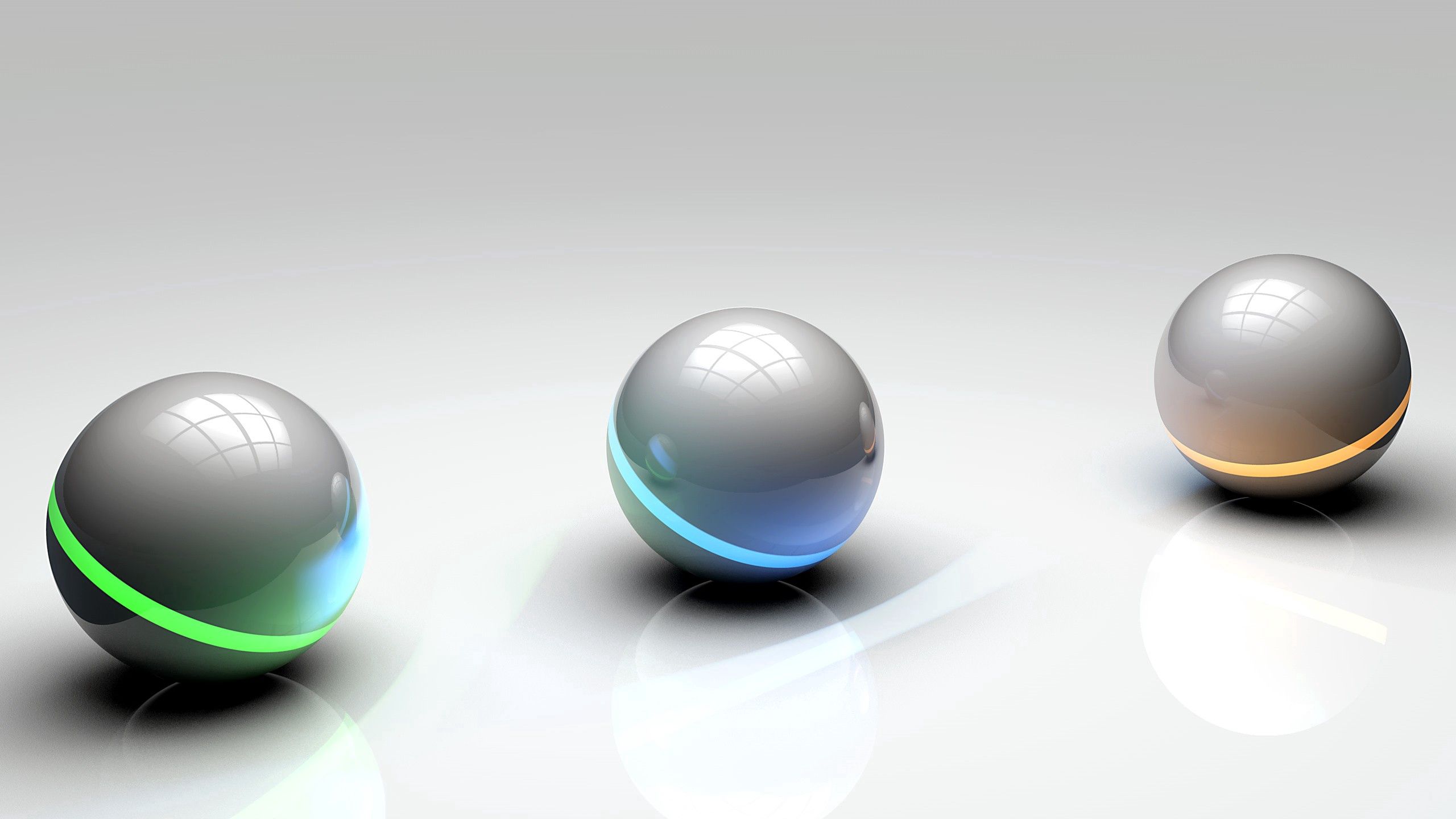 balls, form, three, 3d, streamlined HD wallpaper